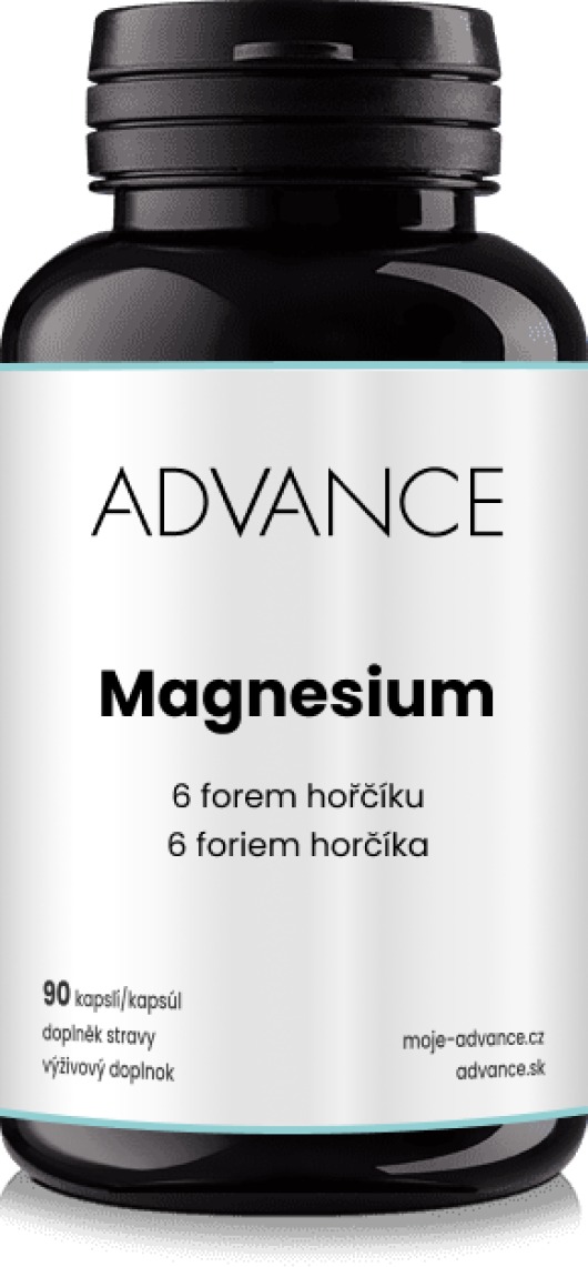 ADVANCE Magnesium 90 kapsúl – 6 foriem horčíka