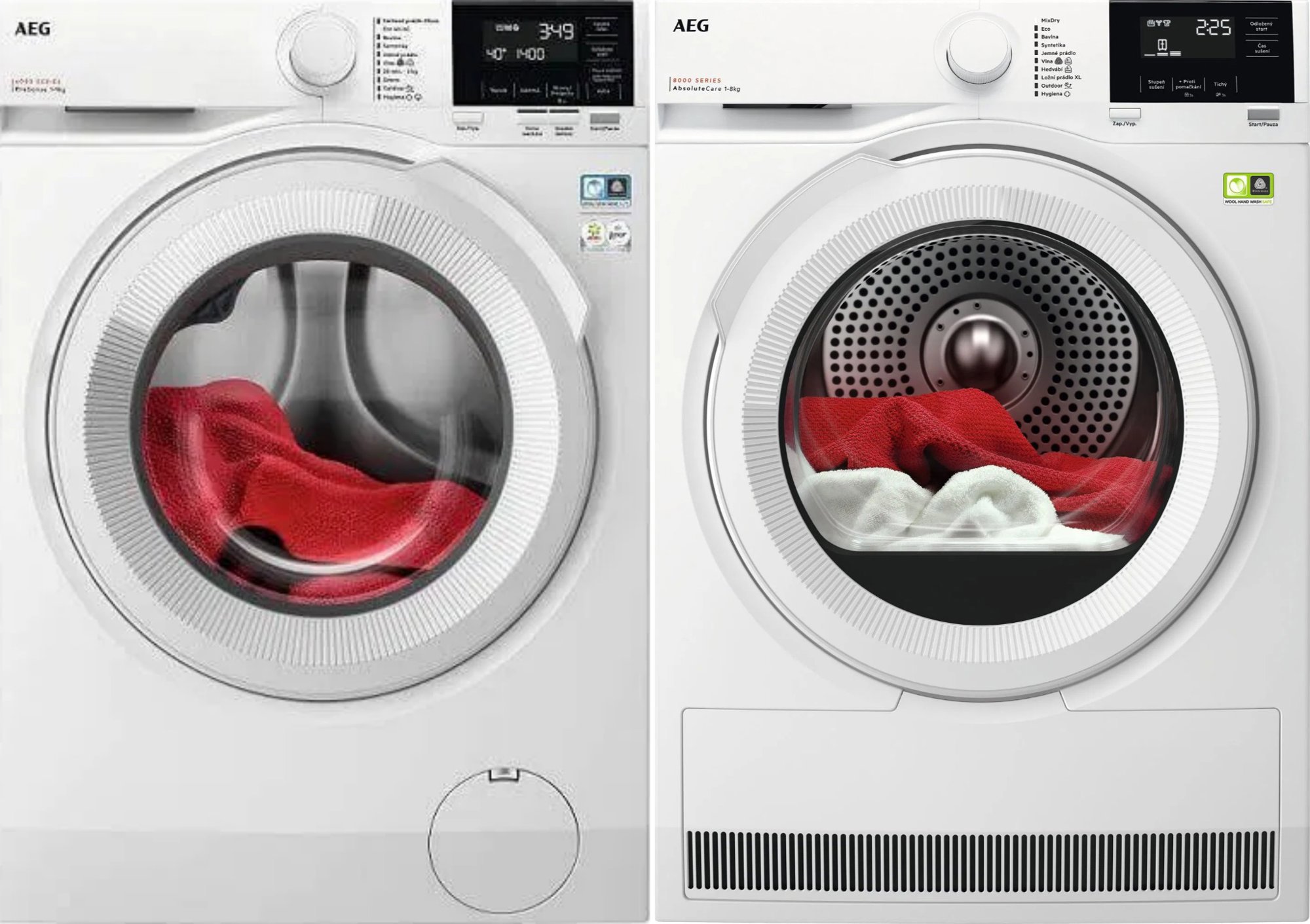 AEG 6000 ProSense™ LFR61942BC + AEG 8000 AbsoluteCare® TR8182C