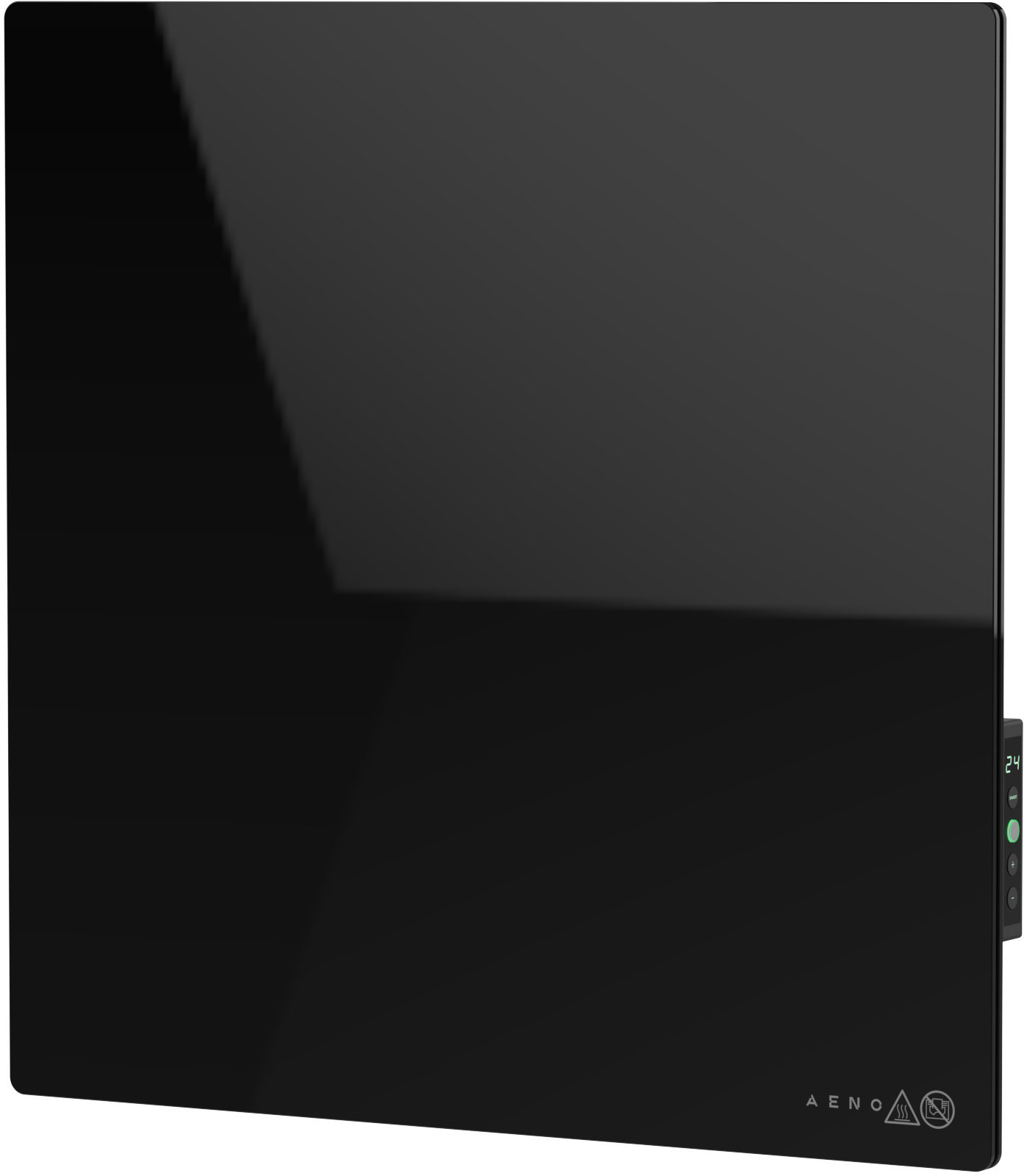 AENO GH12s Quadro Inteligentné kúrenie, infrared + konvekcia, tvrdené sklo, 500 W, 50 × 50 cm, čiern