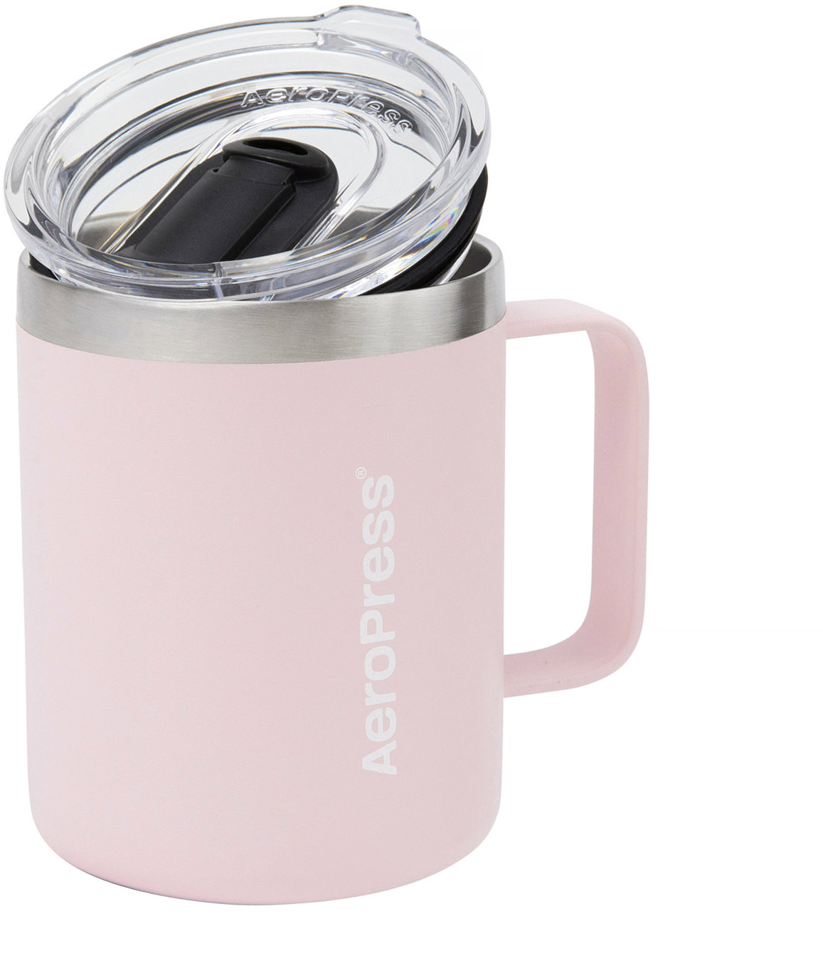 AeroPress Travel coffee mug ružový