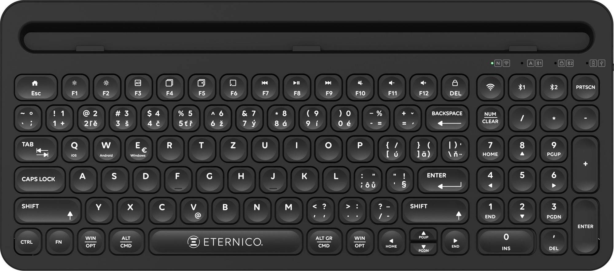 Eternico Keyboard wireless KSB5270 čierna CZ/SK