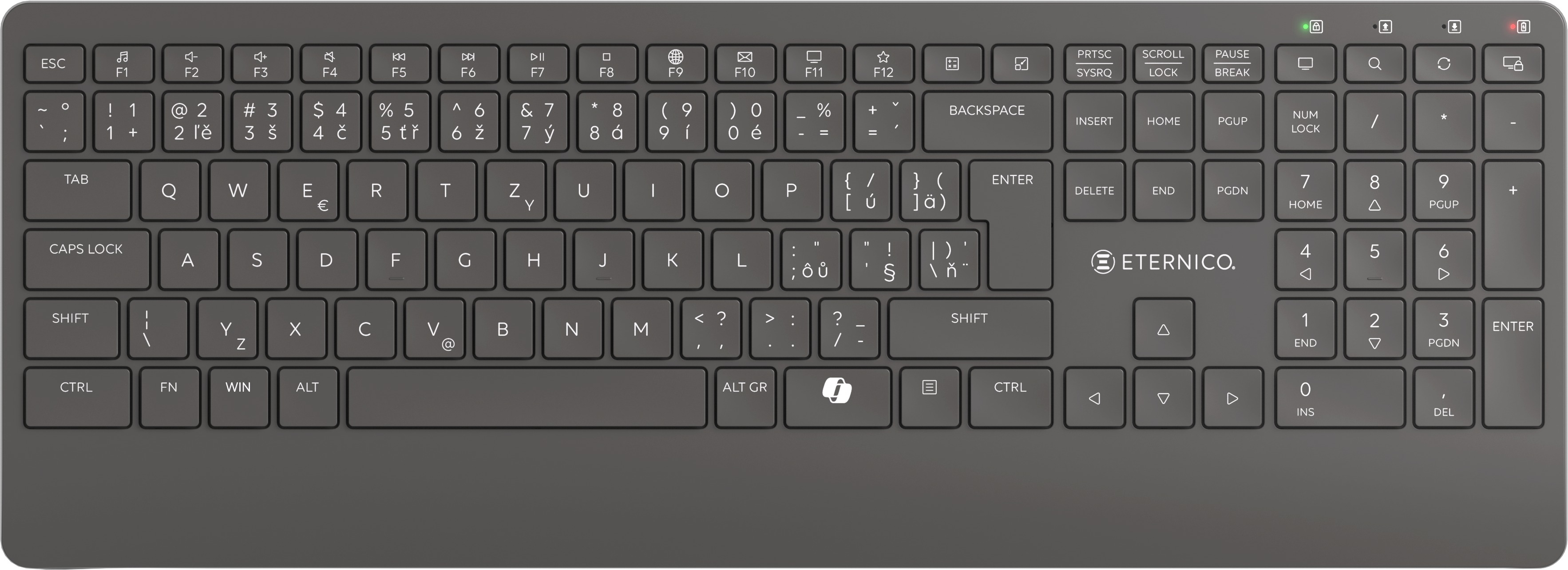 Eternico Wireless Keyboard KS2360 CZ/SK