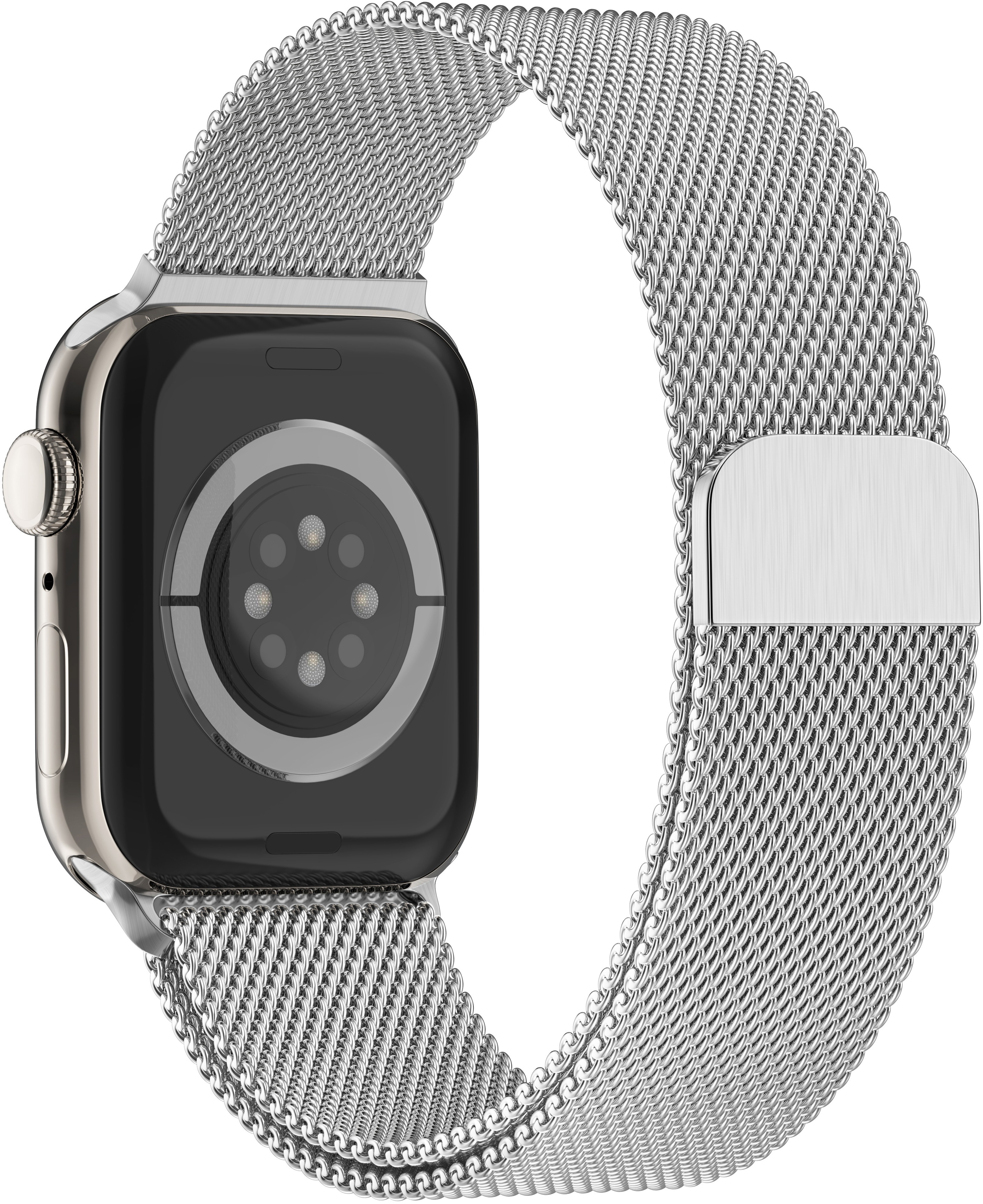 Eternico Elegance Milanese na Apple Watch 38mm / 40mm / 41mm / 42mm silver