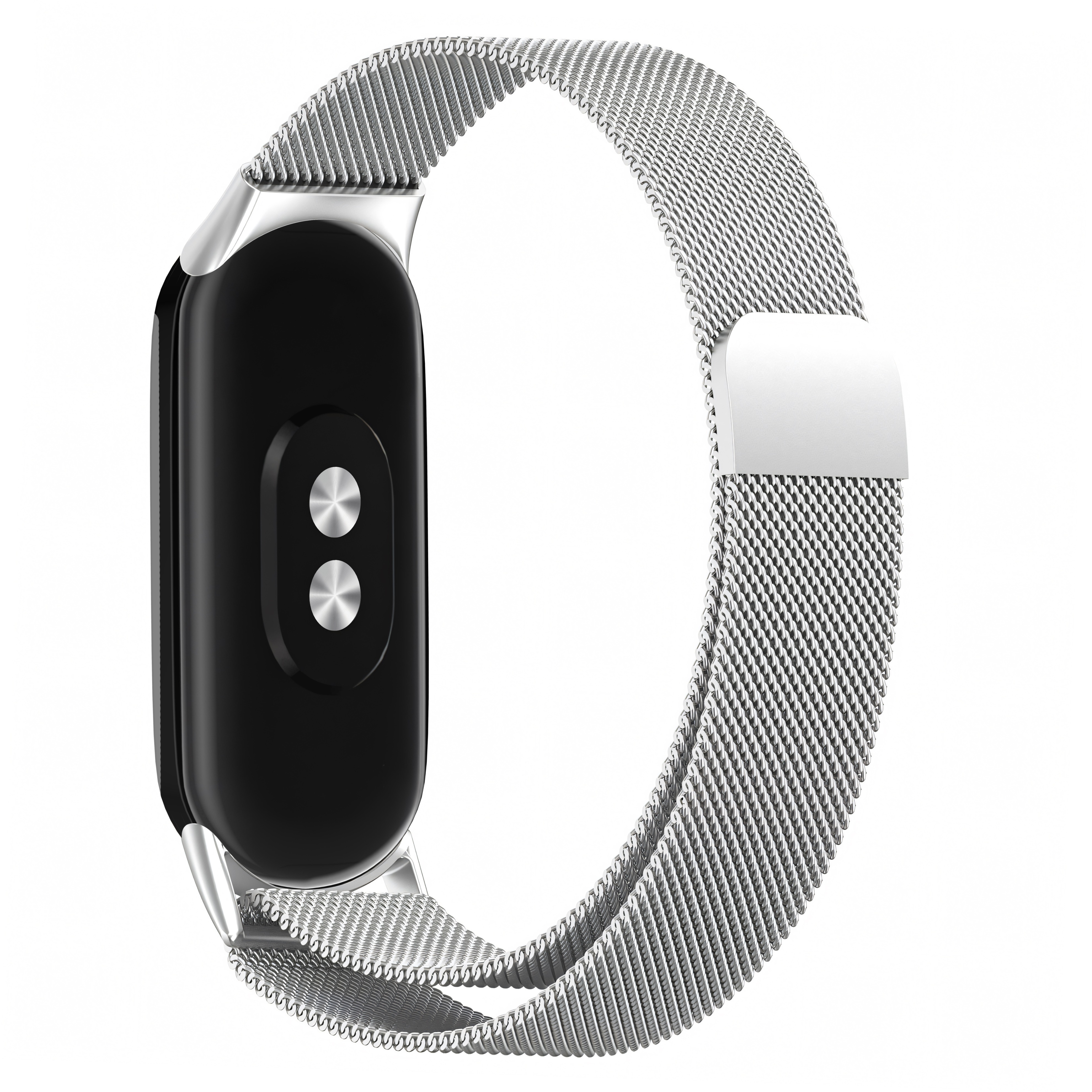 Eternico Elegance Milanese na Xiaomi Smart Band 8/9/10 silver
