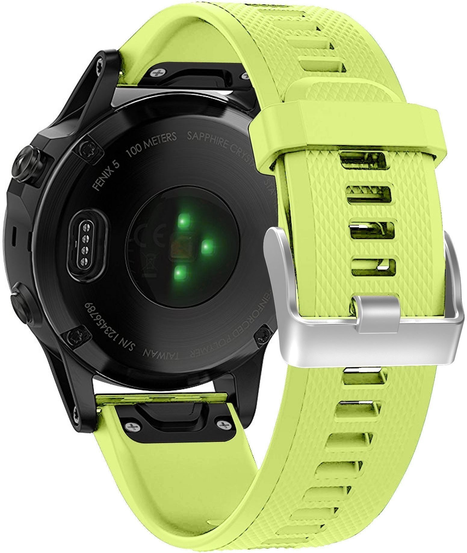 Eternico Essential pre Garmin QuickFit 22mm limetkový