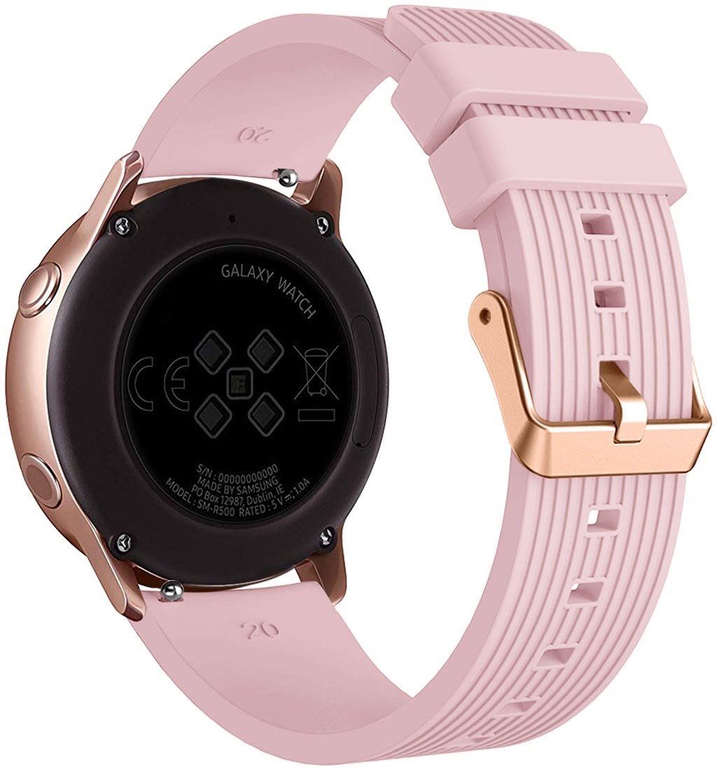 Eternico Essential Vertical Grain Rose Gold Buckle universal Quick Release 20mm ružový
