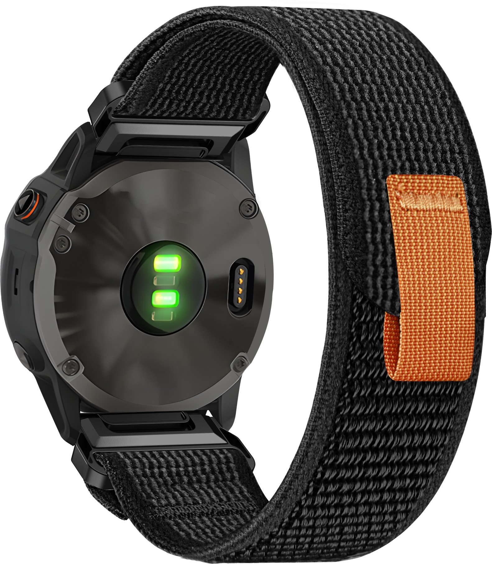 Eternico Nylon Loop Strap for Garmin QuickFit 22 mm black
