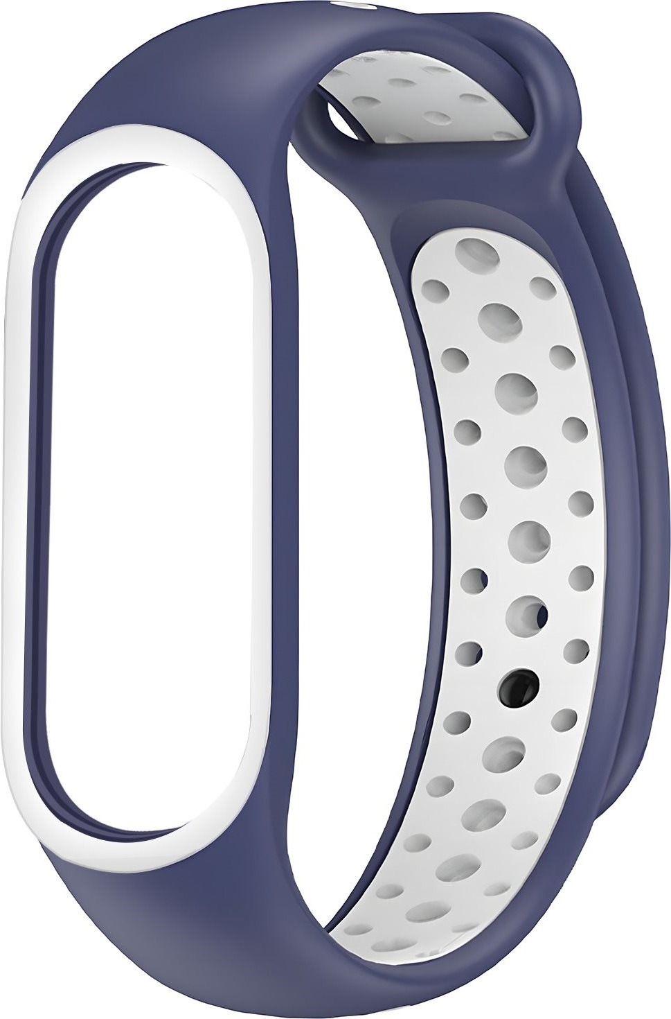 Eternico Sporty na Xiaomi Mi band 5/6/7 aqua blue and white