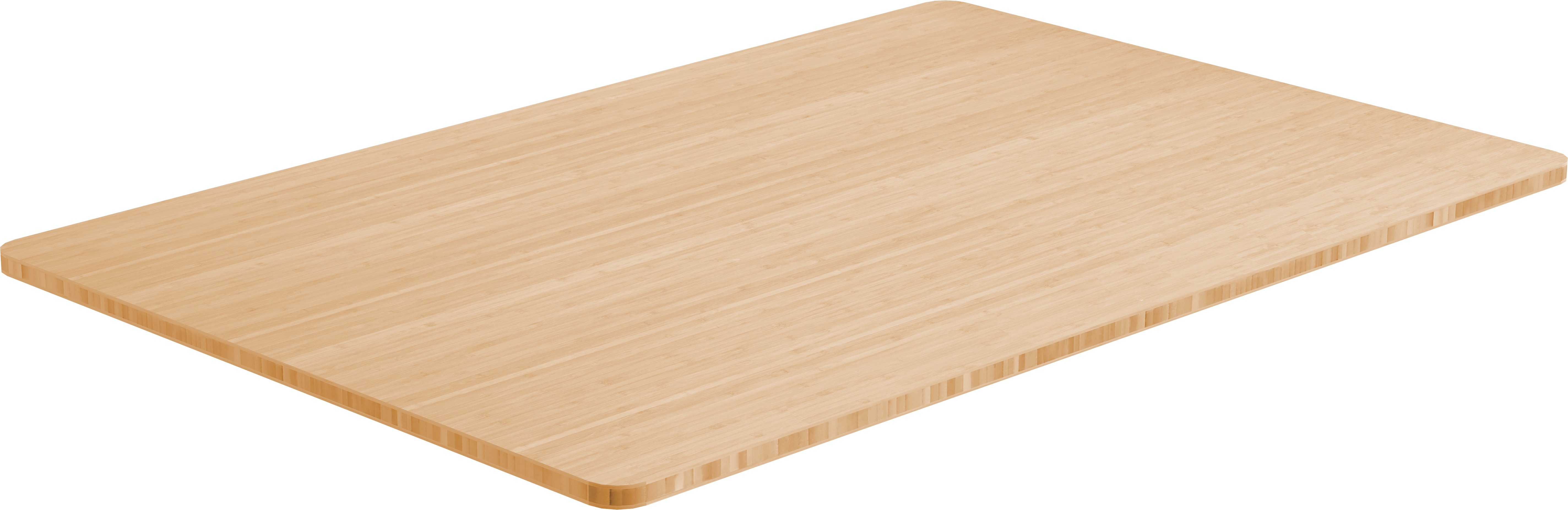 AlzaErgo Tabletop 120 × 80 cm bambusová zaoblená