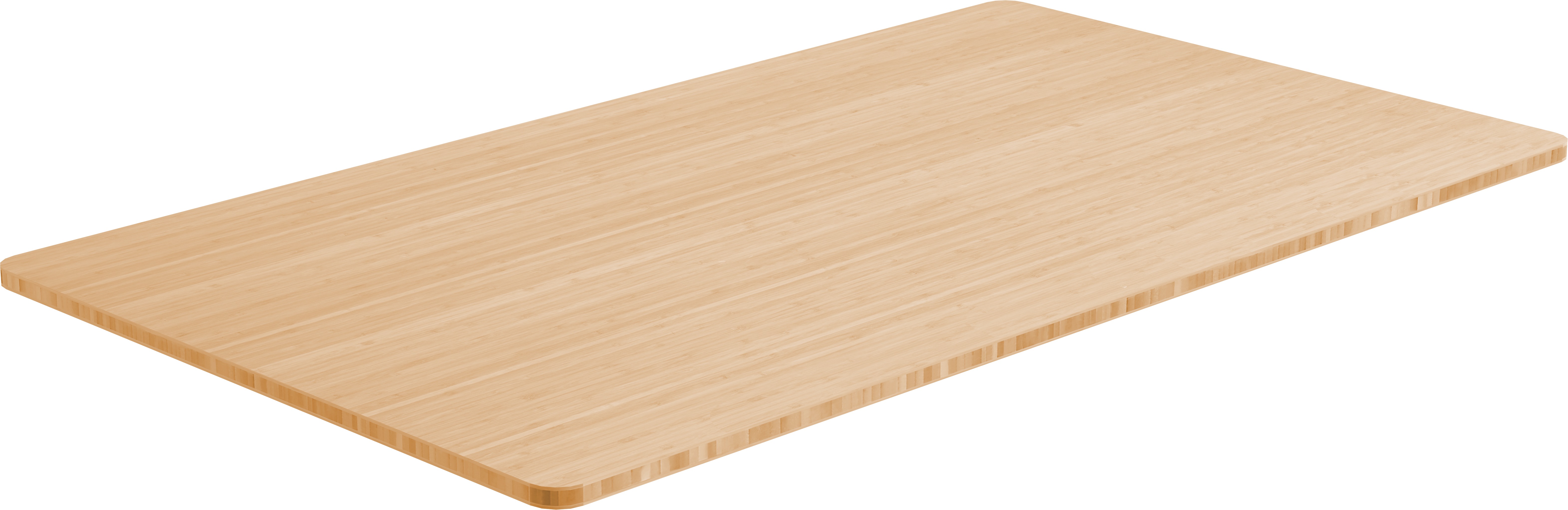 AlzaErgo Tabletop 140 × 80 cm bambusová zaoblená
