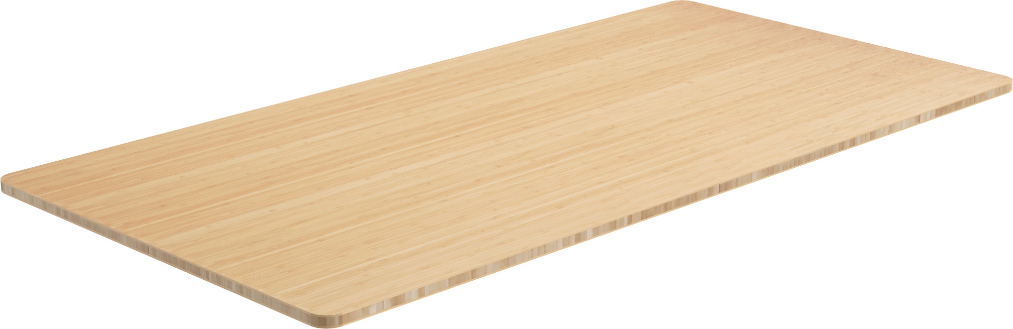 AlzaErgo Tabletop 160 × 80 cm bambusová zaoblená