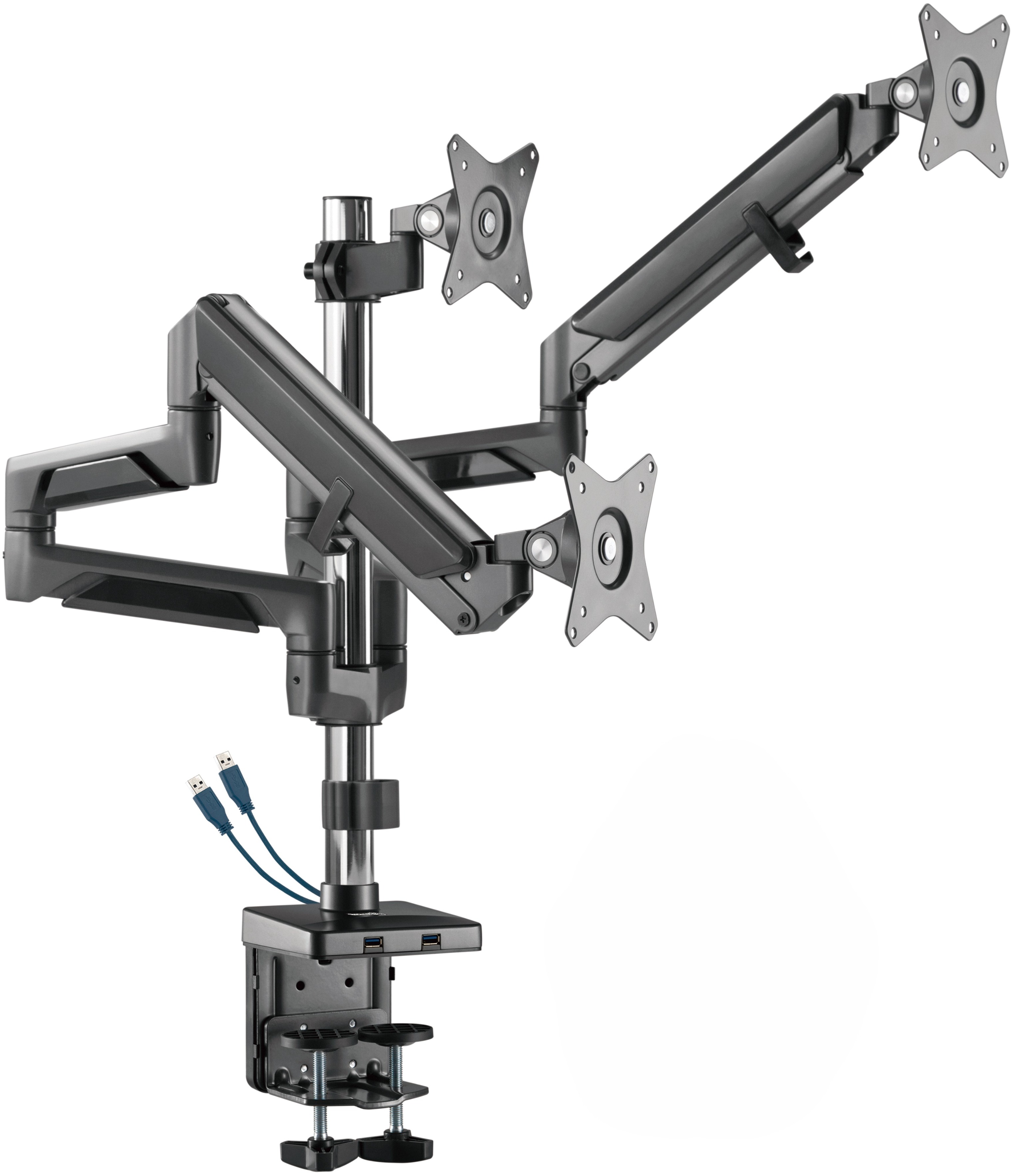 AlzaErgo Arm T130B Premium USB vesmírne čierny