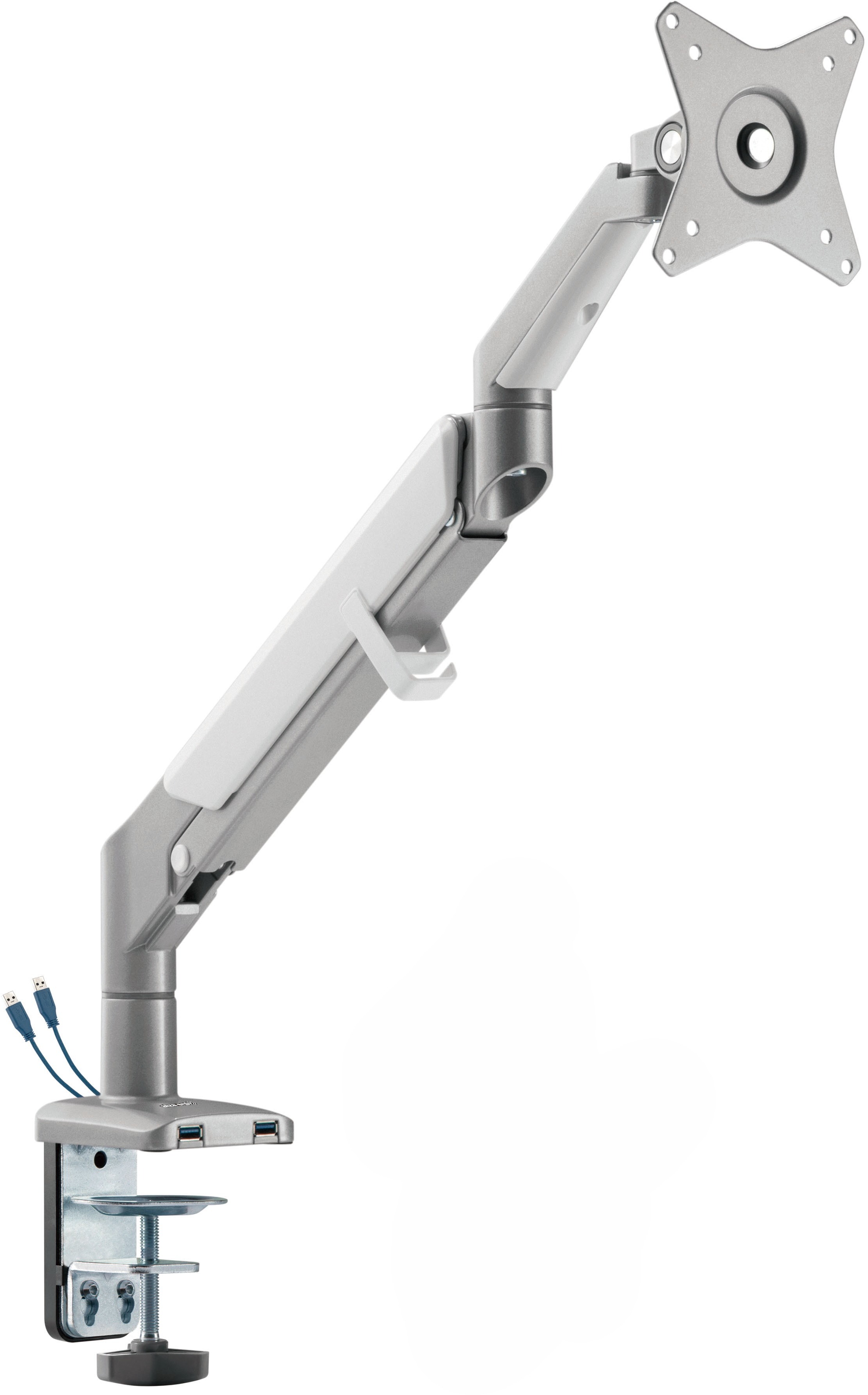 AlzaErgo Arm S215S Space Saver USB strieborný