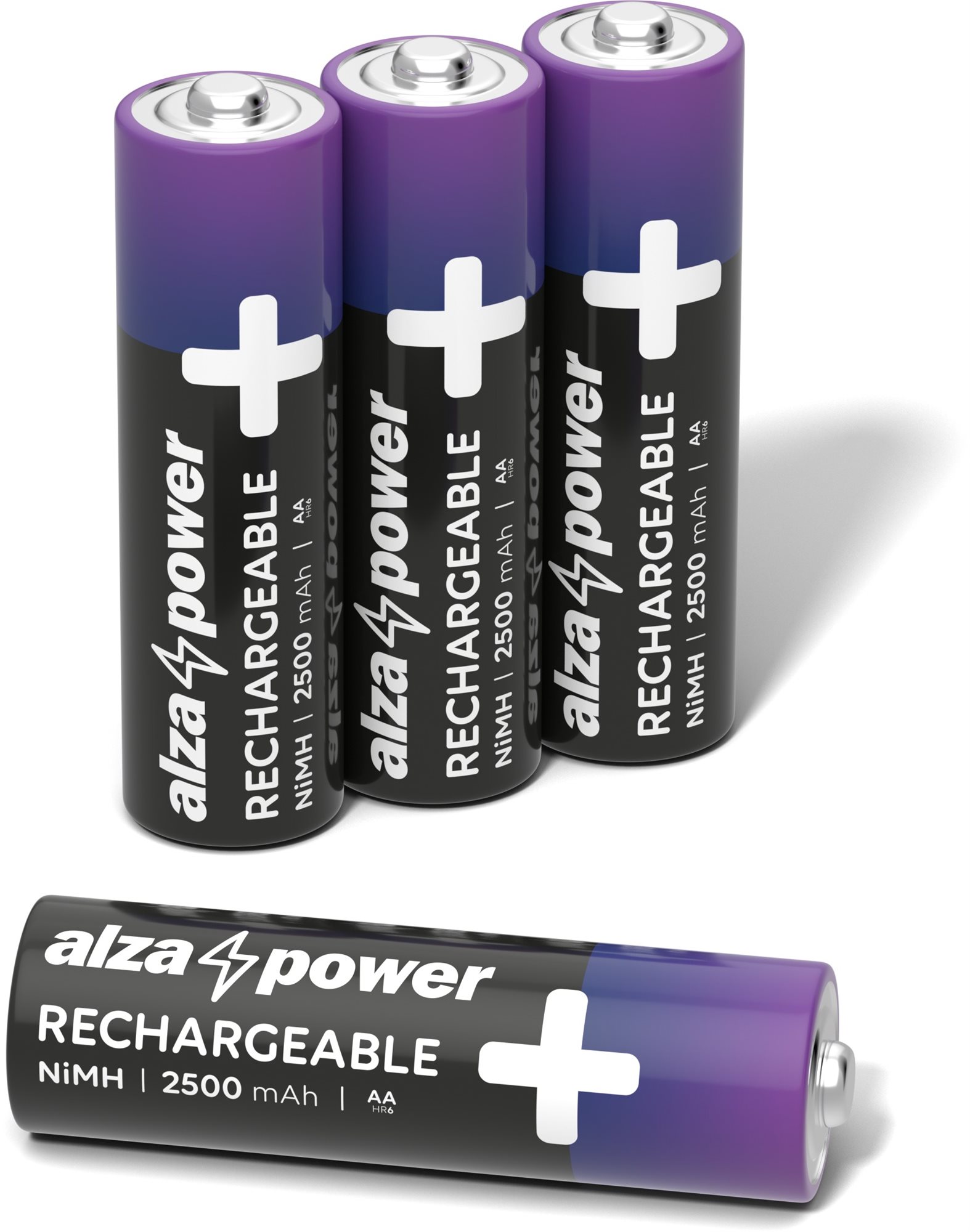 AlzaPower Rechargeable HR6 (AA) 2500 mAh 4 ks v eko-boxe