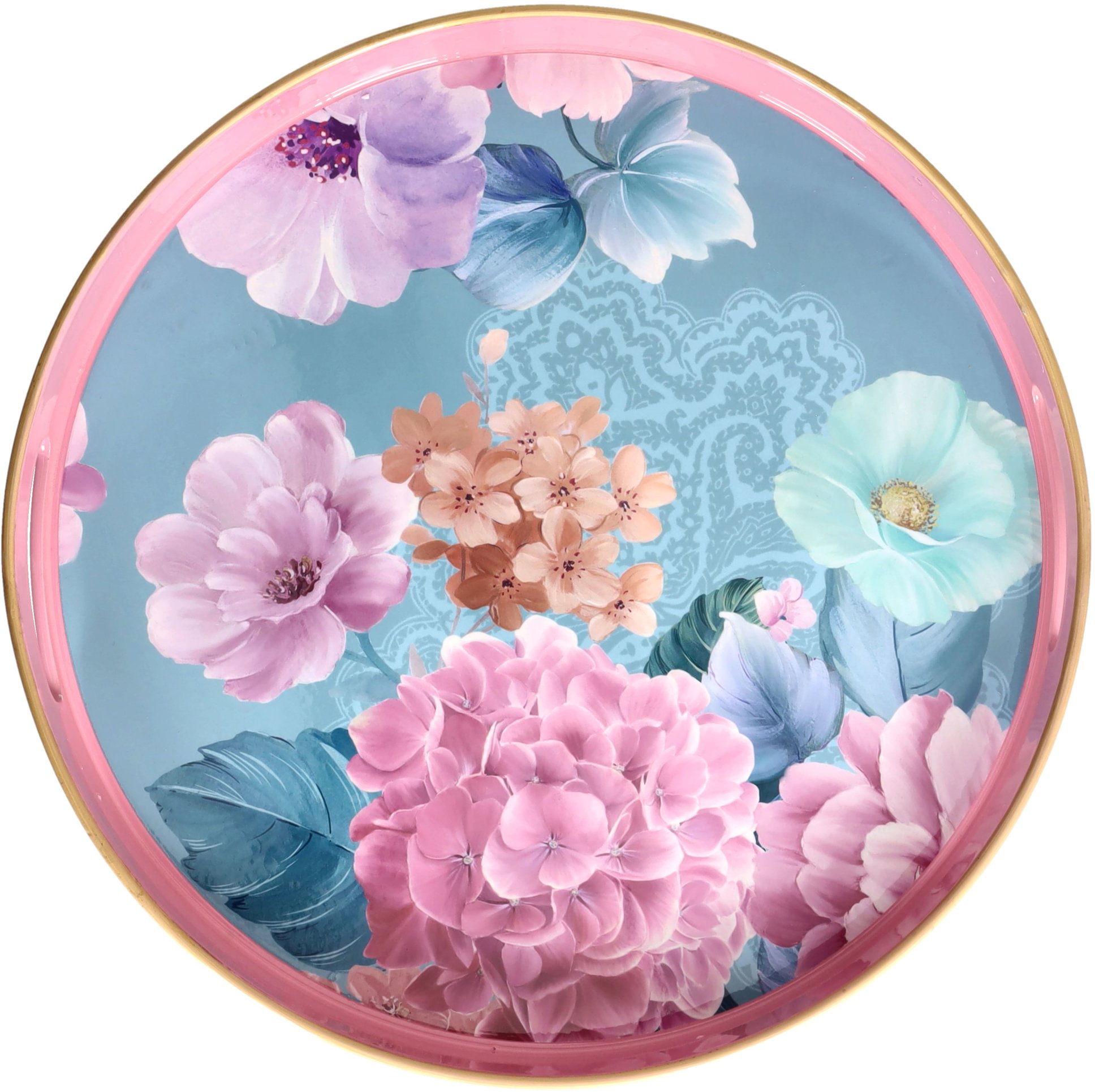 Andrea Fontebasso PARTY TIME Podnos okrúhly kvety 38 cm