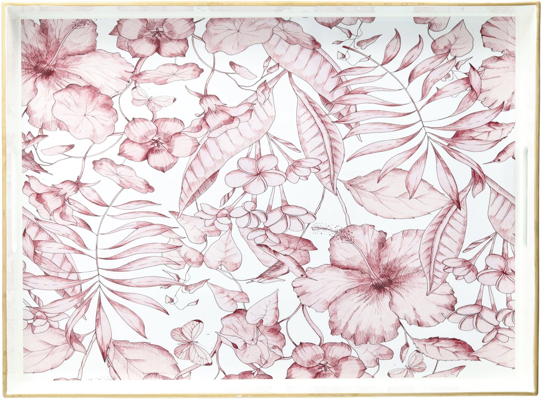 Andrea Fontebasso PARTY TIME Podnos s kvetmi 48 × 35 cm obdĺžnikový