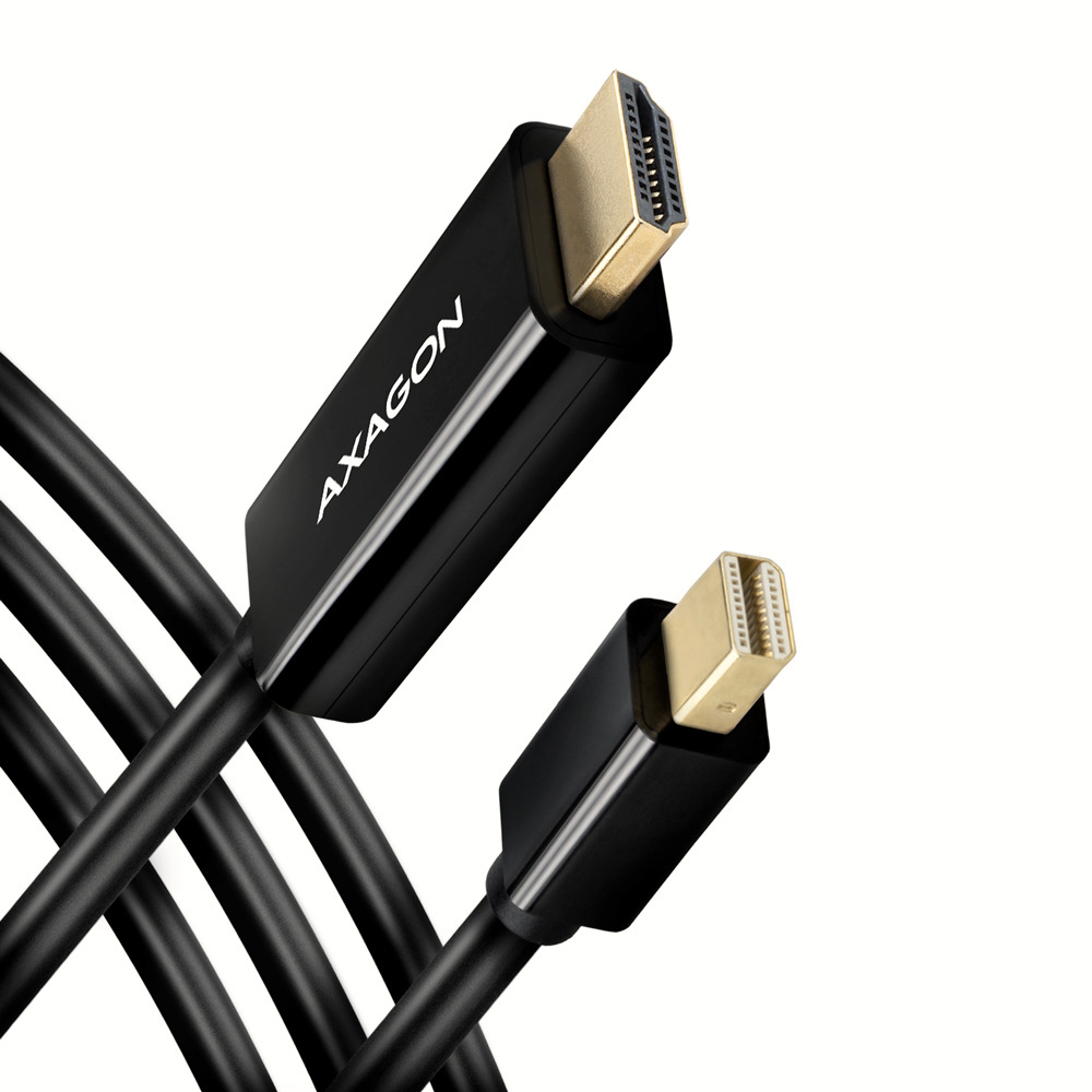 AXAGON RVDM-HI14C2, Mini DisplayPort -> HDMI 1.4 cable 1,8 m, 4K/30 Hz