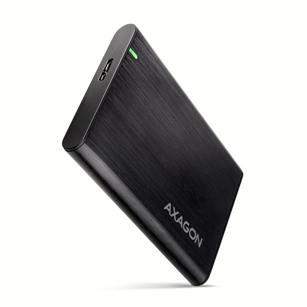 AXAGON EE25-A6M, screwless RAW alu box 2,5