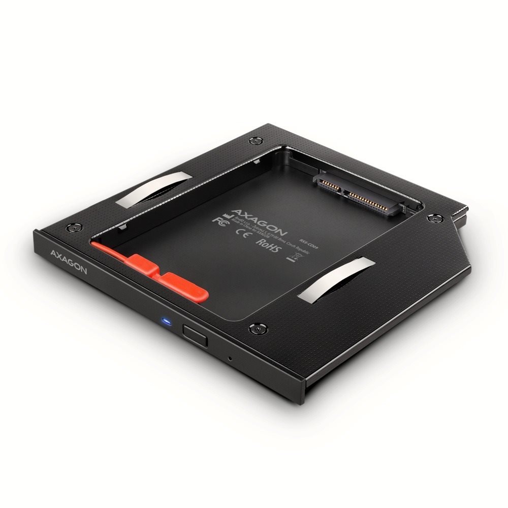 AXAGON RSS-CD09, ALU caddy for 2.5