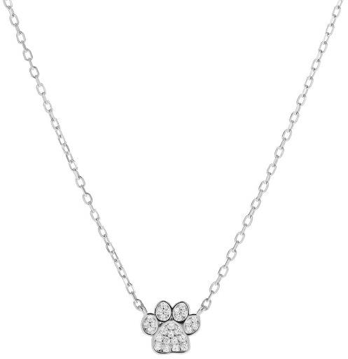 AGAIN Jewelry Stříbrný náhrdelník Tlapka AJNA0026 (Ag925/1000, 2,25 g)