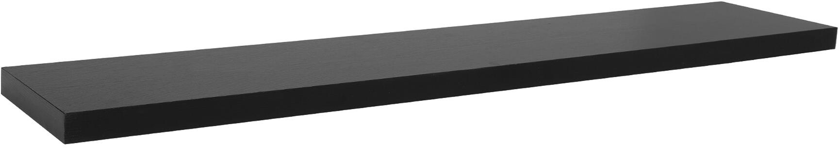 Aga Nástenná polica 120 × 23,5 cm, čierna
