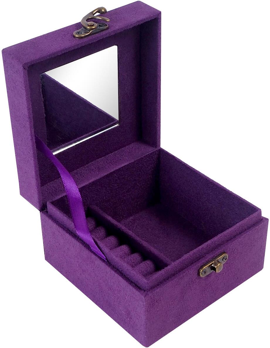 Aga Šperkovnica 12,2 × 12,2 × 8,5 cm fialová