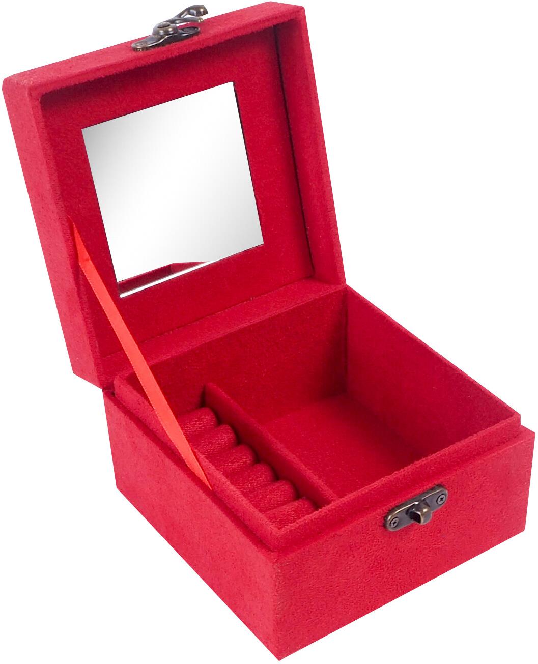 Aga Šperkovnica 12,2 × 12,2 × 8,5 cm červená