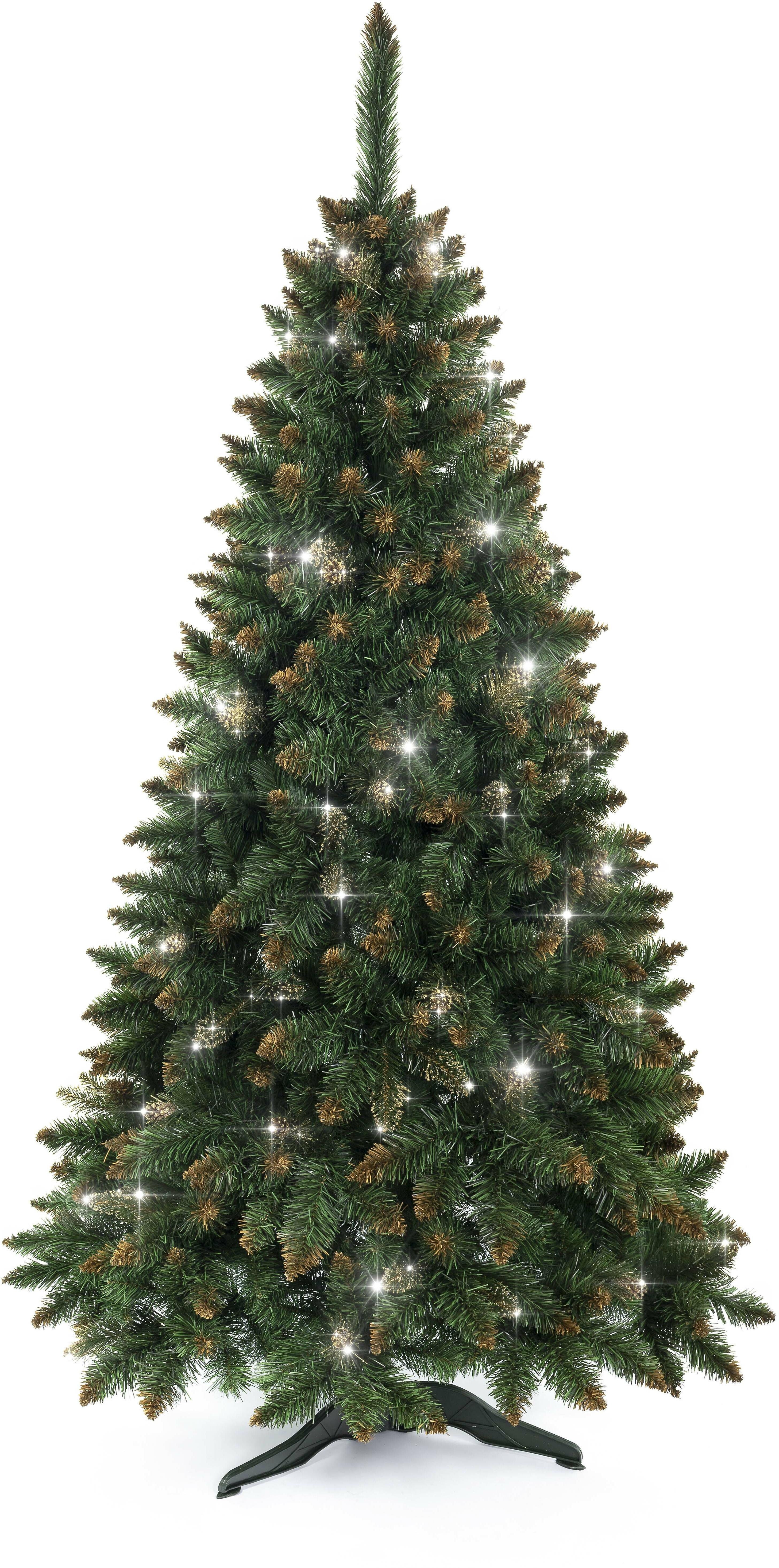Aga Vianočný stromček Borovica 180 cm Crystal zlatá