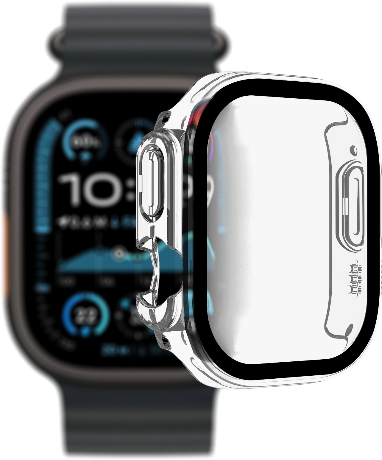 AlzaGuard Elite Hero Case pre Apple Watch Ultra 1 / 2 / 3 číry