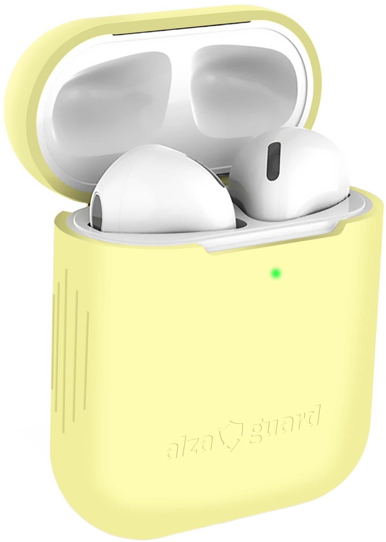 AlzaGuard Skinny Silicone Case na Airpods 1. a 2. generácie, žlté