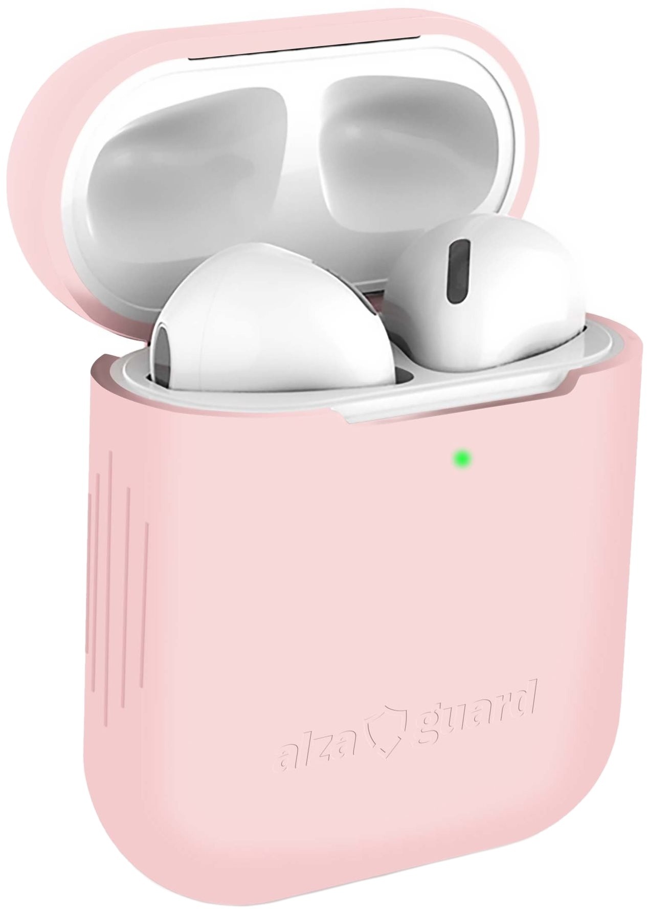AlzaGuard Skinny Silicone Case na Airpods 1. a 2. generácie, ružové