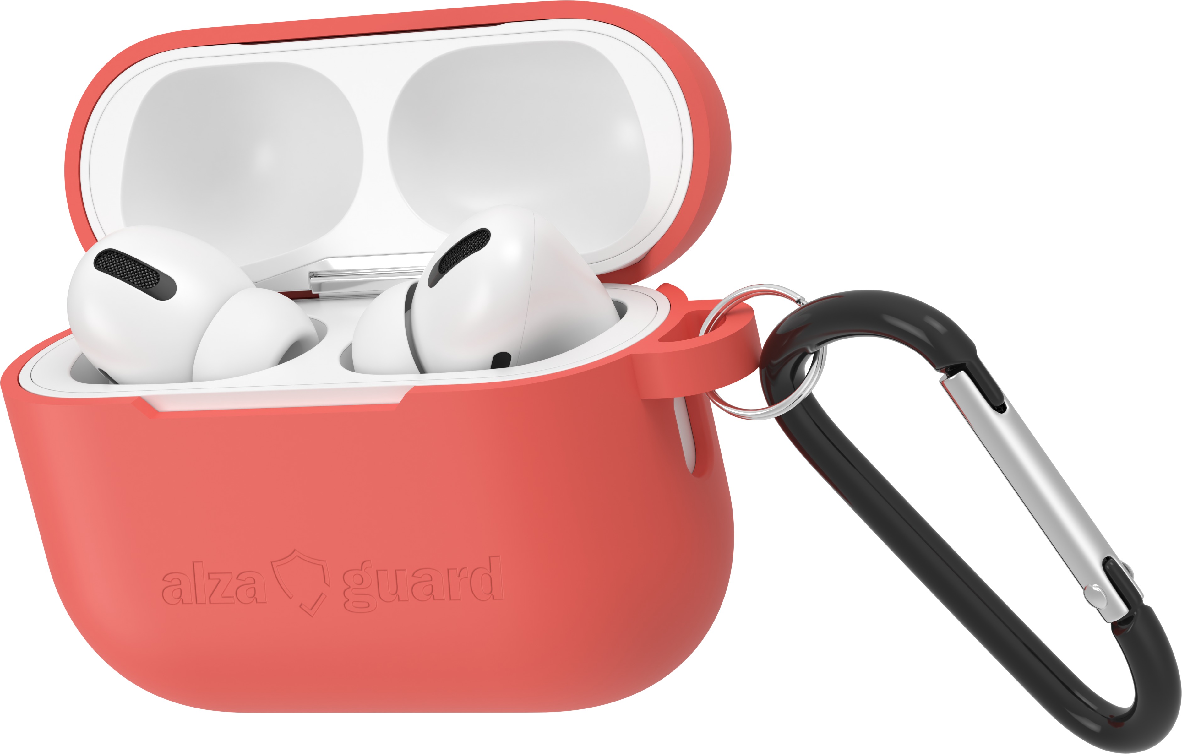 AlzaGuard Skinny Silicone Case pre Airpods Pro 3 červené