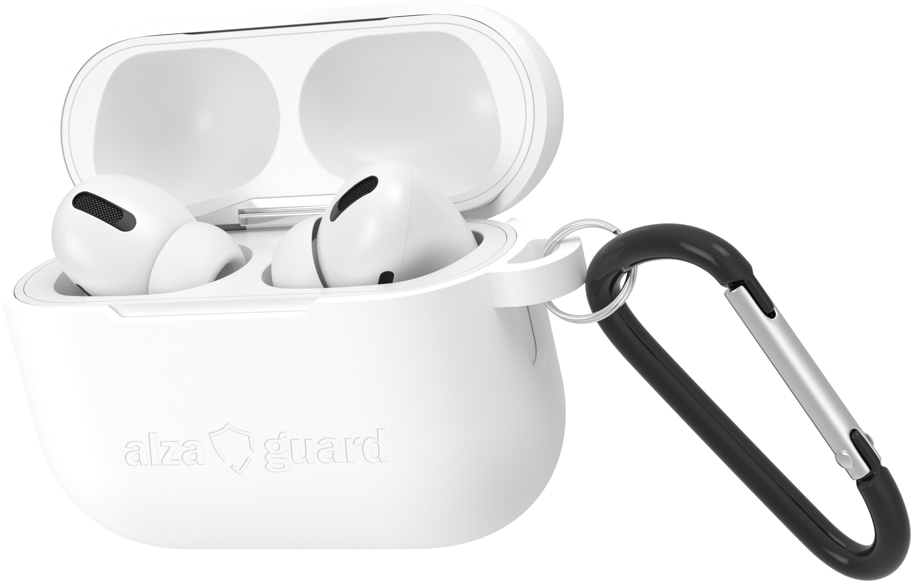AlzaGuard Skinny Silicone Case pre Airpods Pro 3 biele