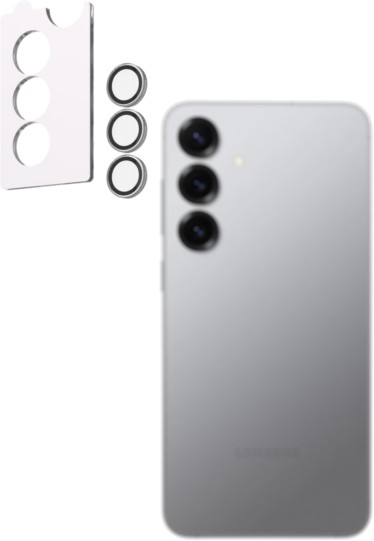 AlzaGuard Elite Lens Protector na Samsung Galaxy S25+ 5G číre s inštalačným rámikom