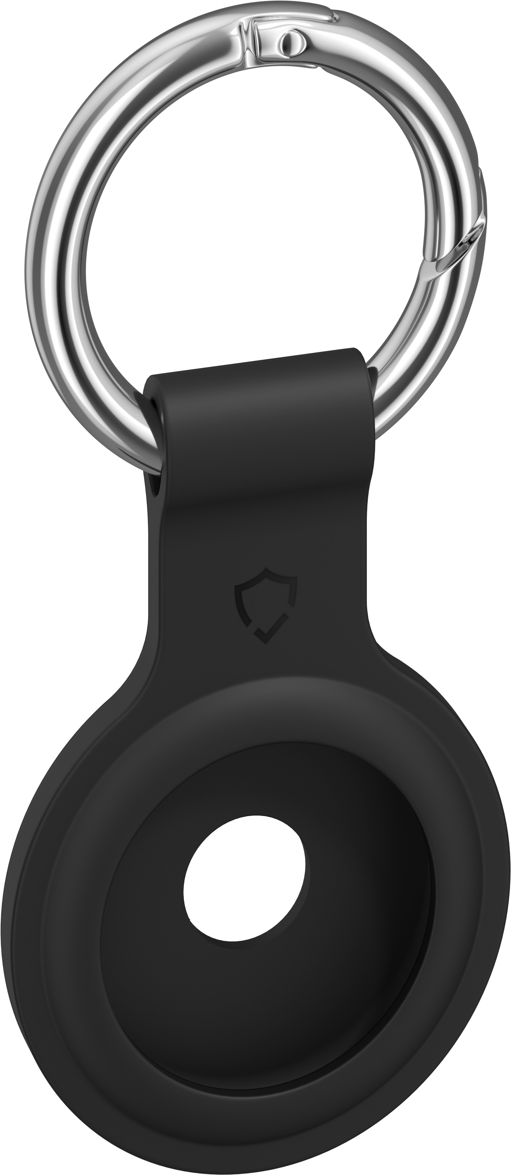AlzaGuard Silicone Keychain na Airtag čierna