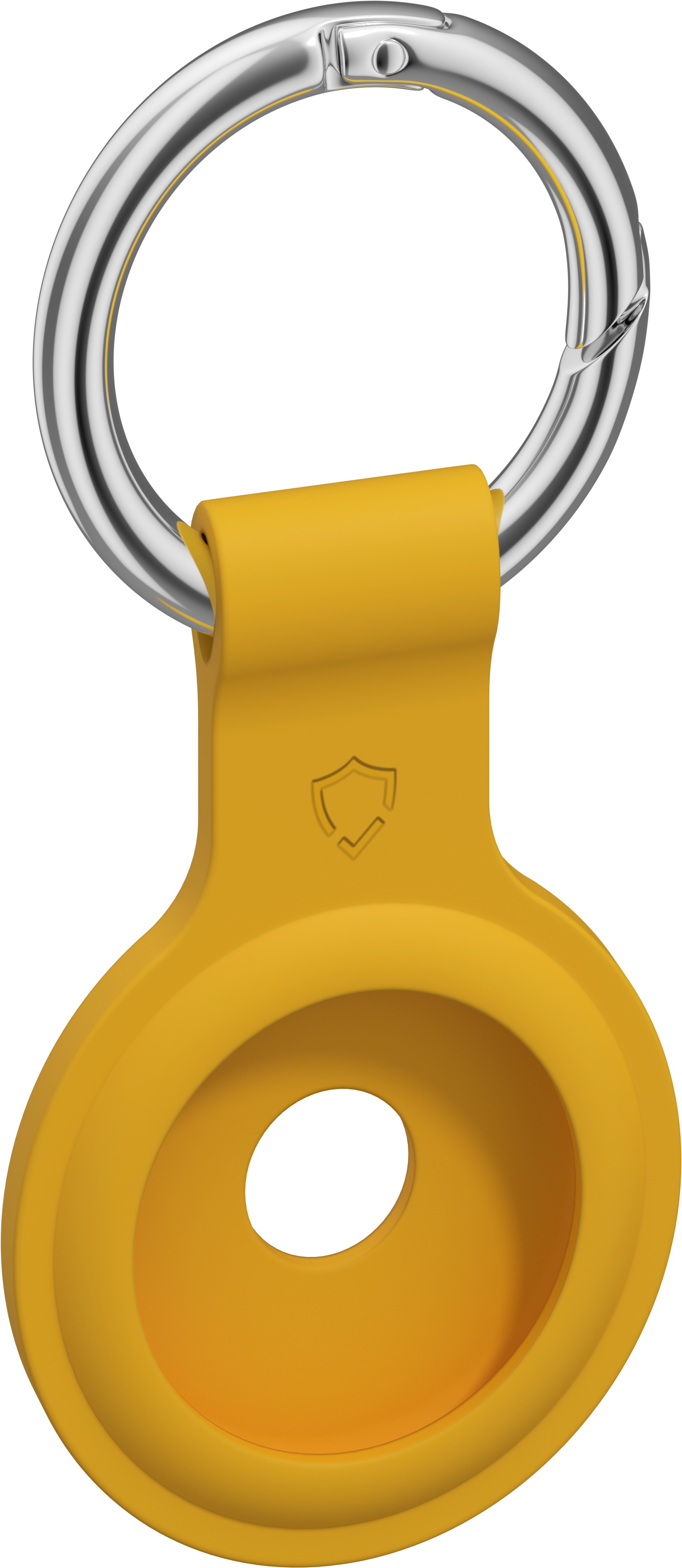 AlzaGuard Silicone Keychain na Airtag žltá