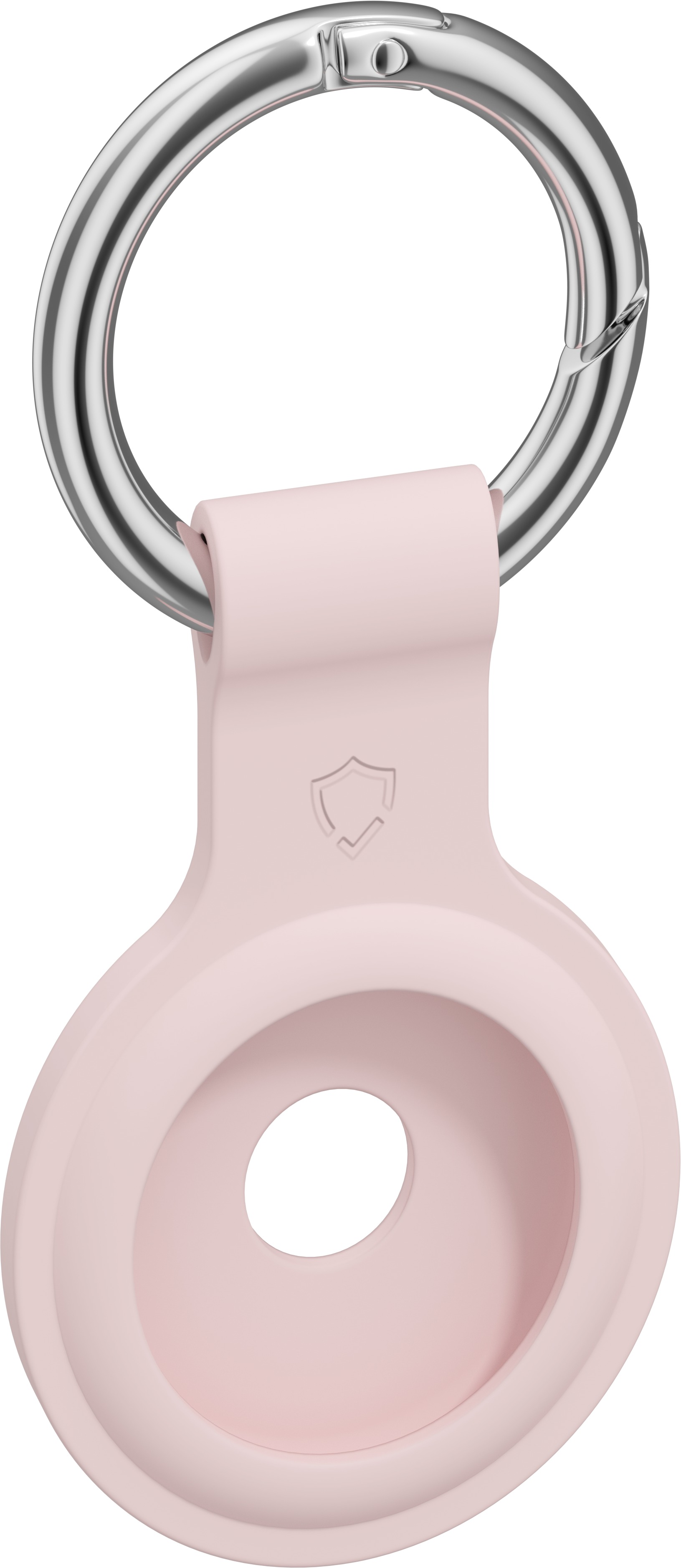AlzaGuard Silicone Keychain na Airtag ružová