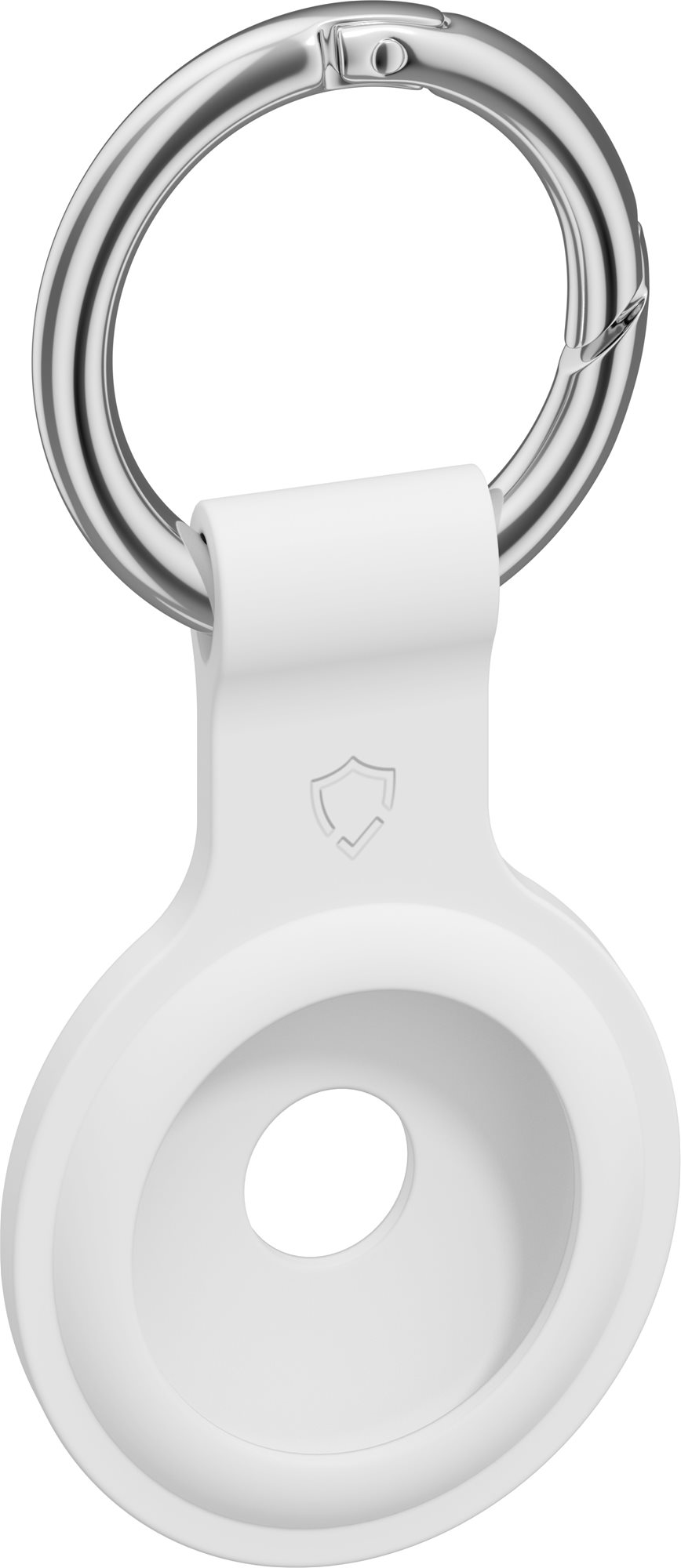 AlzaGuard Silicone Keychain na Airtag biela