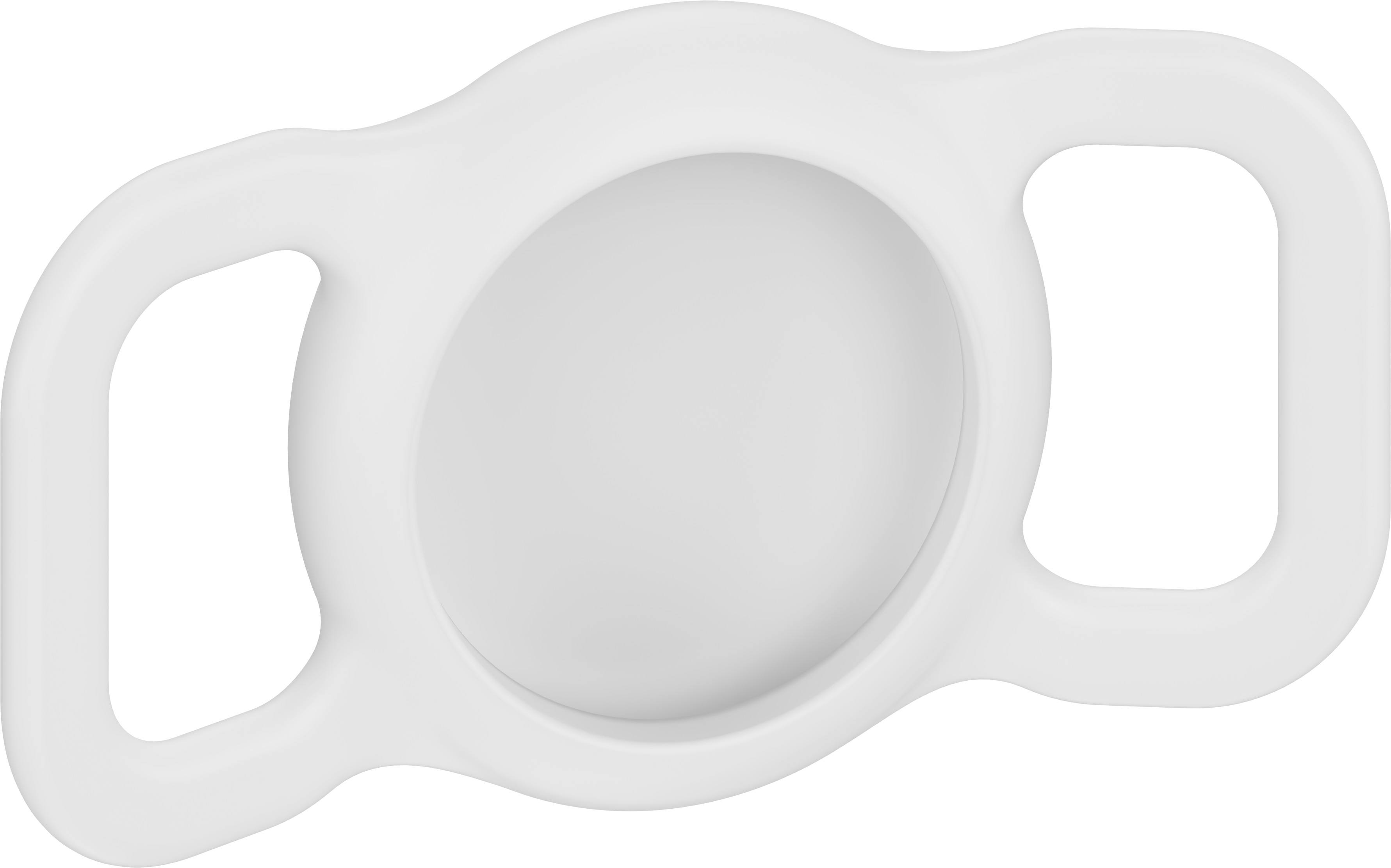 AlzaGuard Pet Collar Mount for AirTag biely