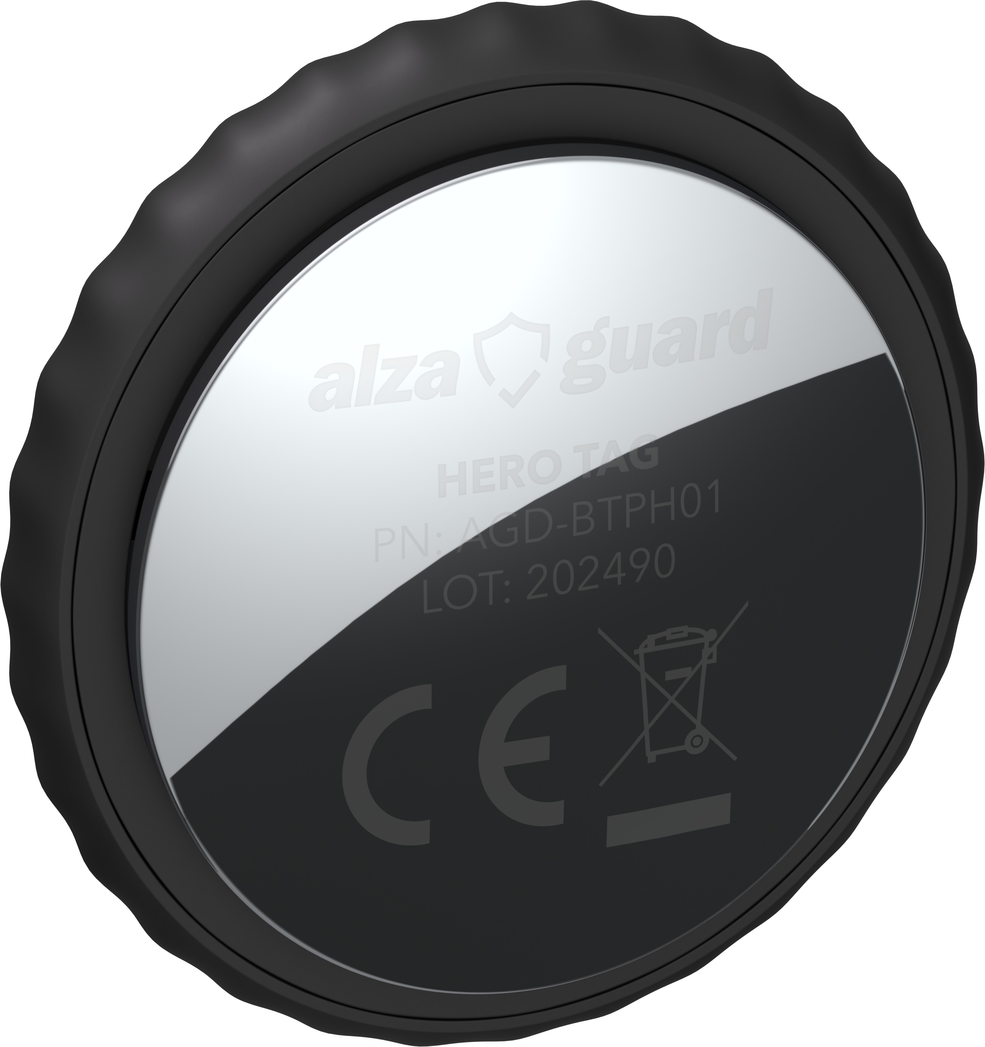 AlzaGuard Premium Hero Tag with FindMy čierny
