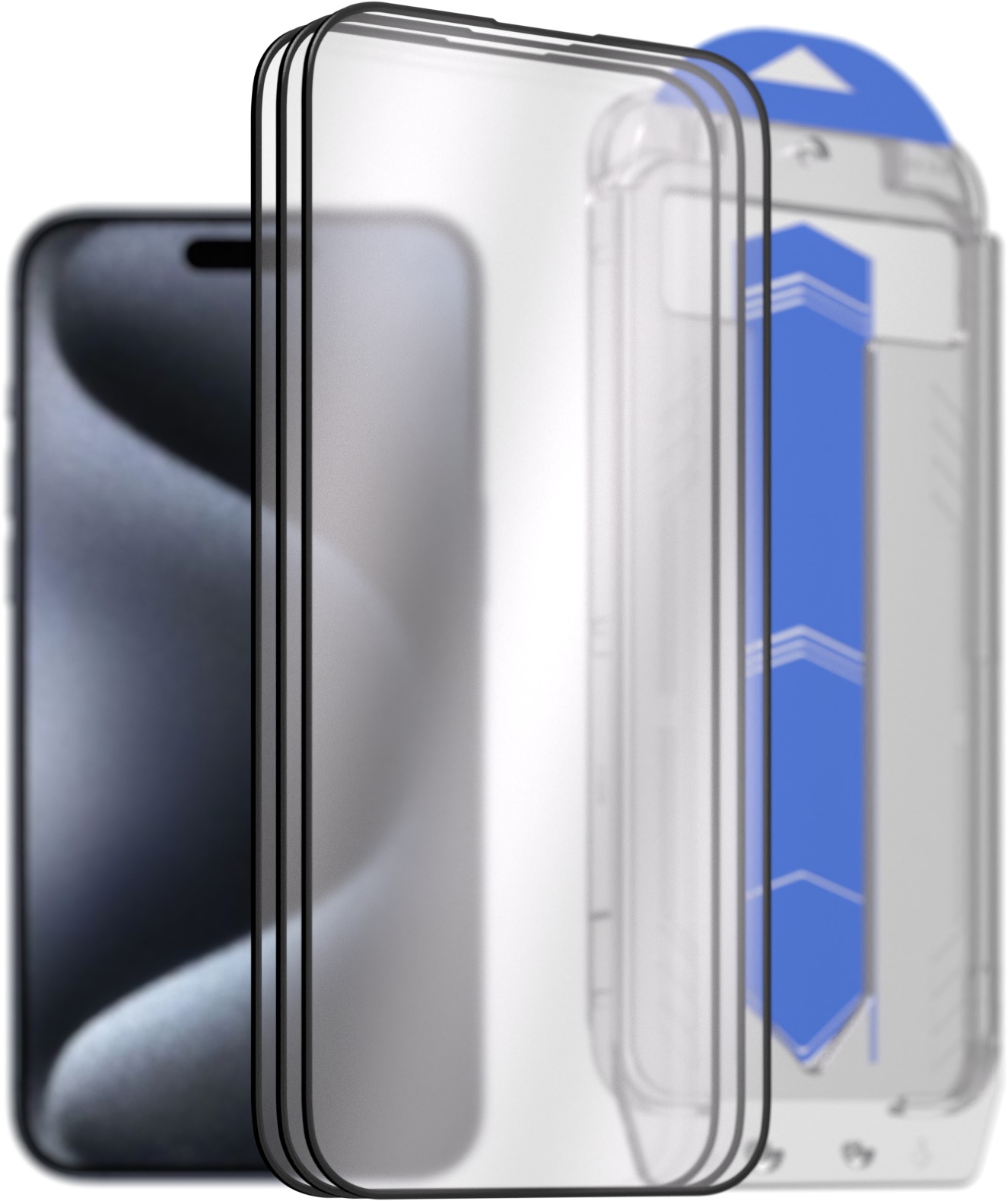 AlzaGuard 2.5D Glass EasyFit DustFree na iPhone 15 Pro