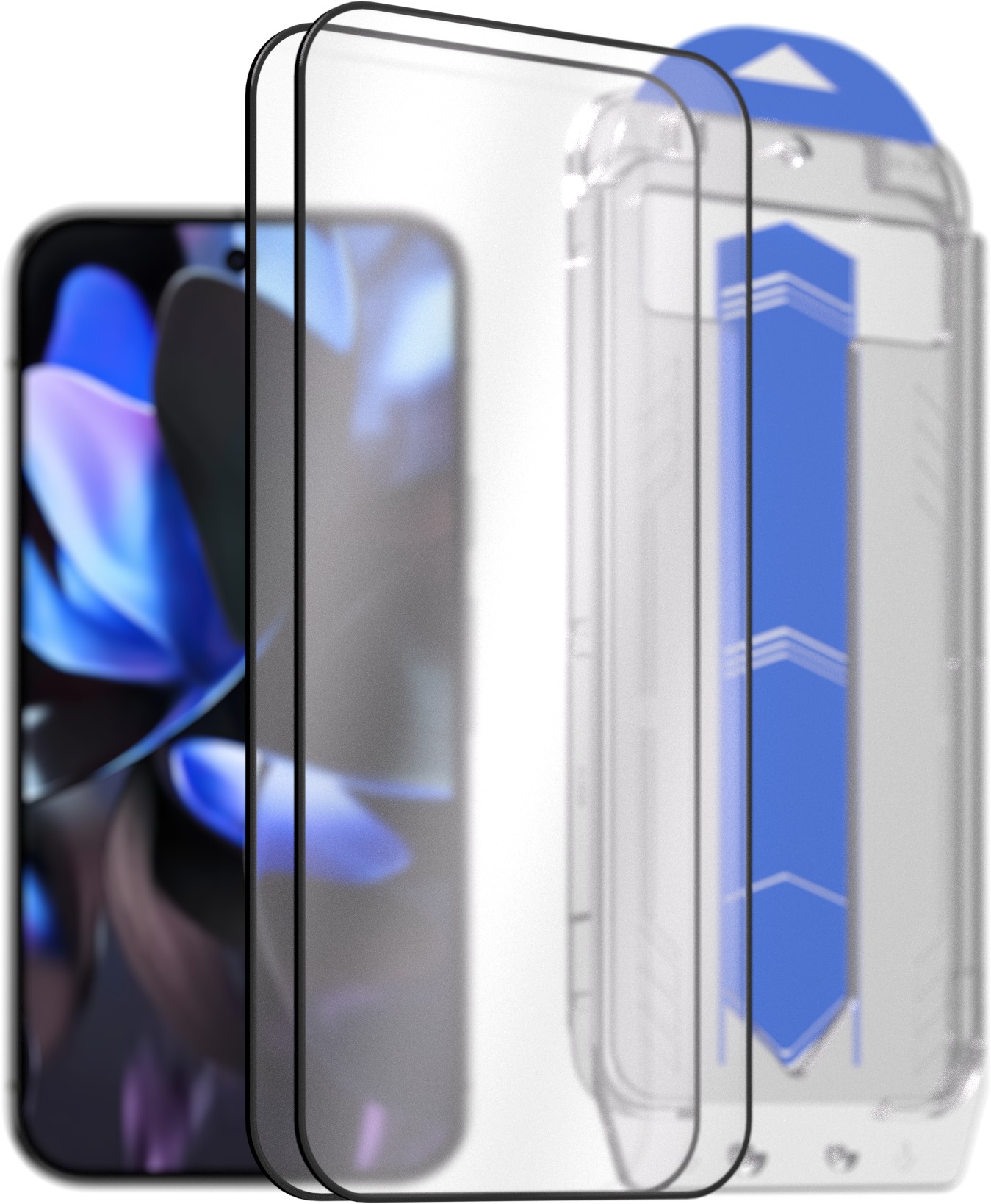 AlzaGuard 2.5D Glass EasyFit DustFree 2 Pack pre Google Pixel 9/9 Pro s inštalačným rámčekom