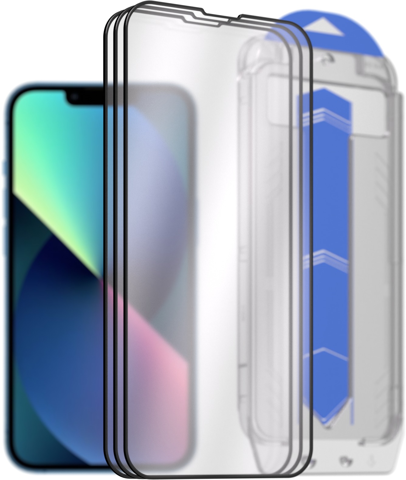 AlzaGuard 2.5D Glass EasyFit DustFree na iPhone 13 / 13 Pro / 14 / 16e / 17e