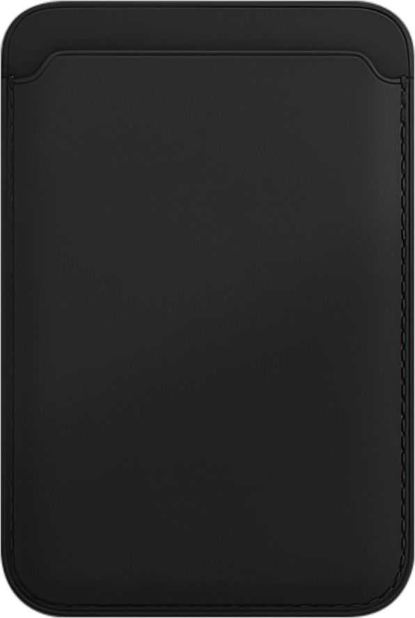AlzaGuard Genuine Leather Wallet Compatible with Magsafe čierna