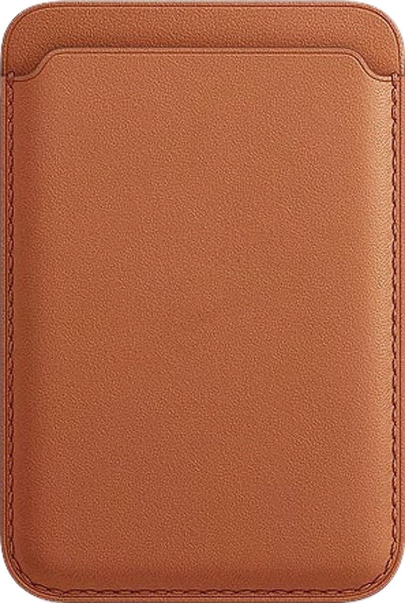 AlzaGuard Genuine Leather Wallet Compatible with Magsafe sedlovo hnedá