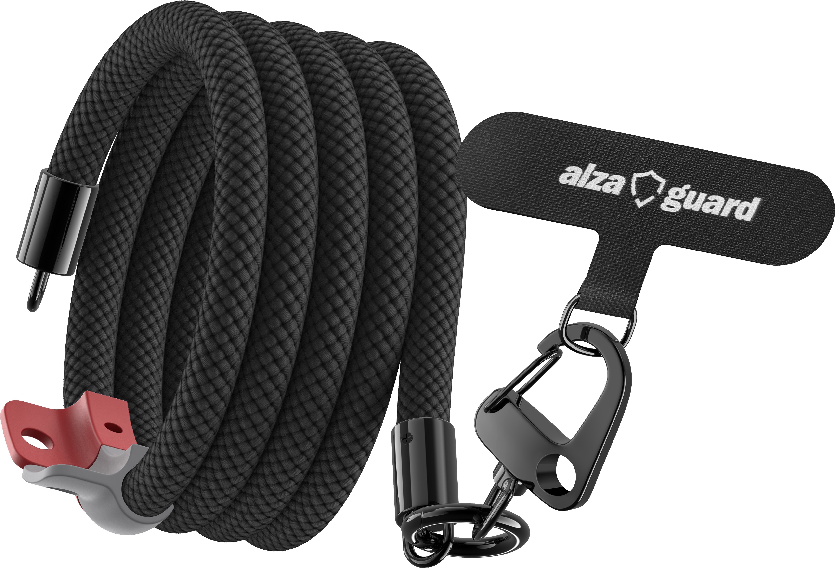 AlzaGuard Universal Lanyard Essential Long – čierna