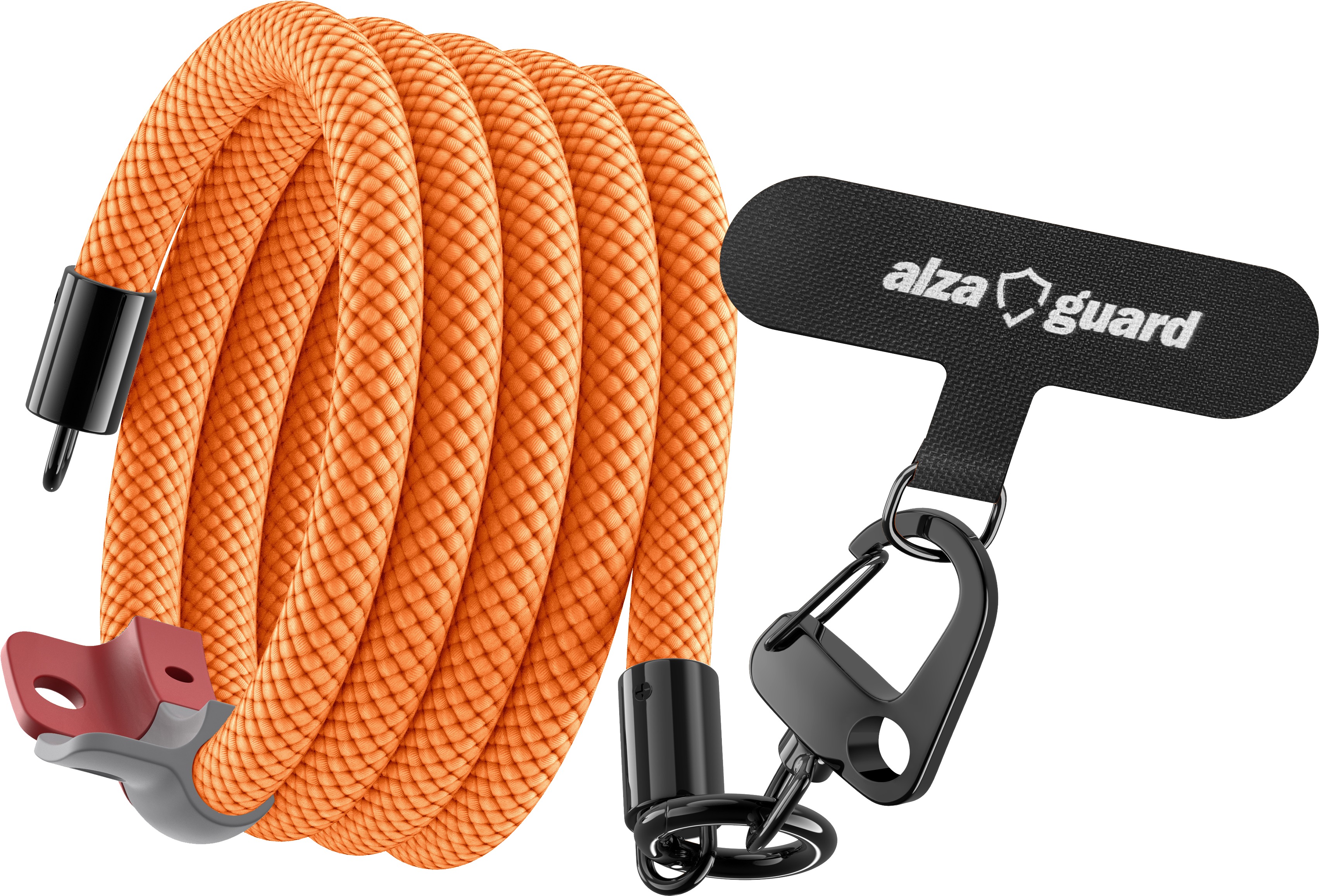 AlzaGuard Universal Lanyard Essential Long – oranžová