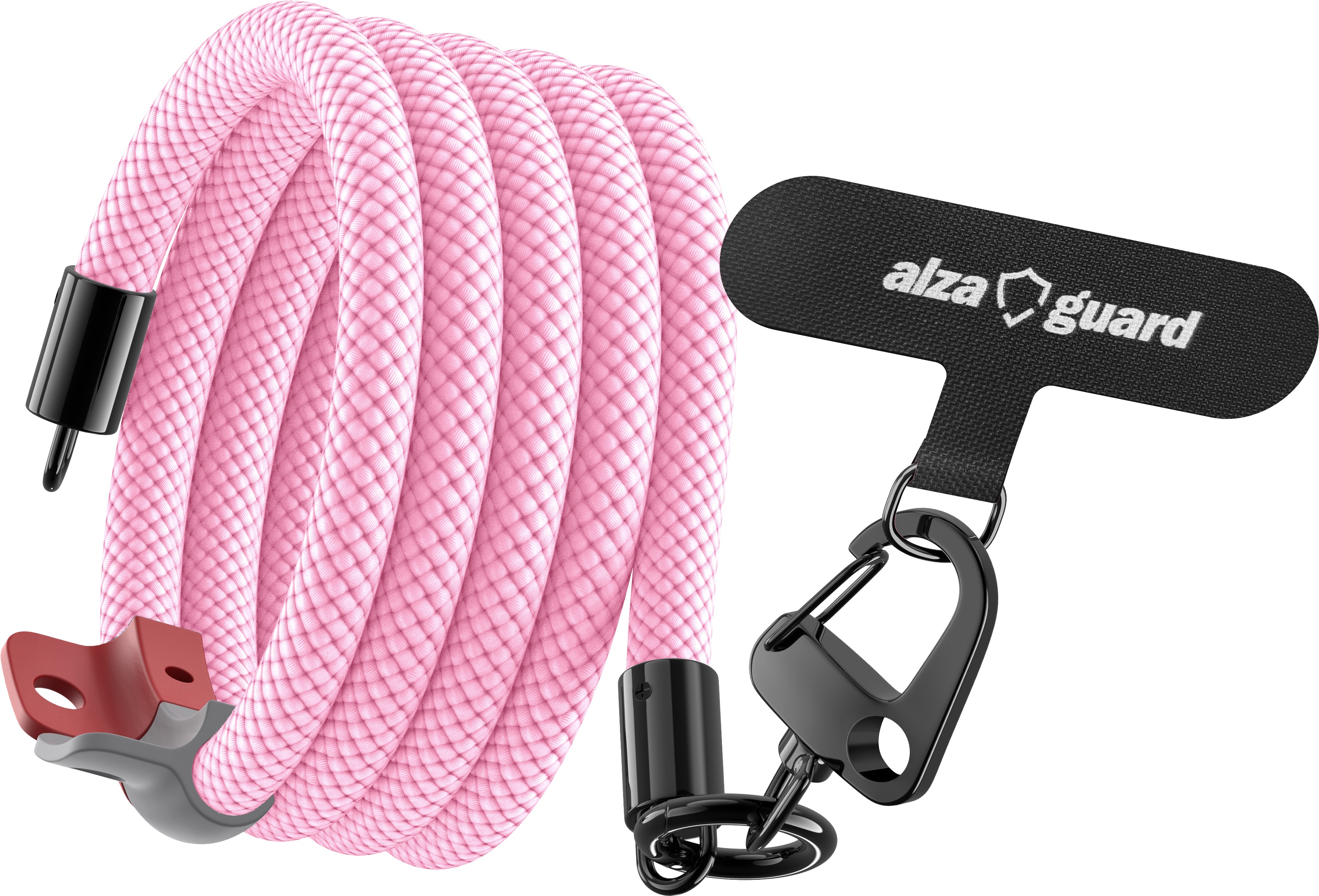 AlzaGuard Universal Lanyard Essential Long – ružová
