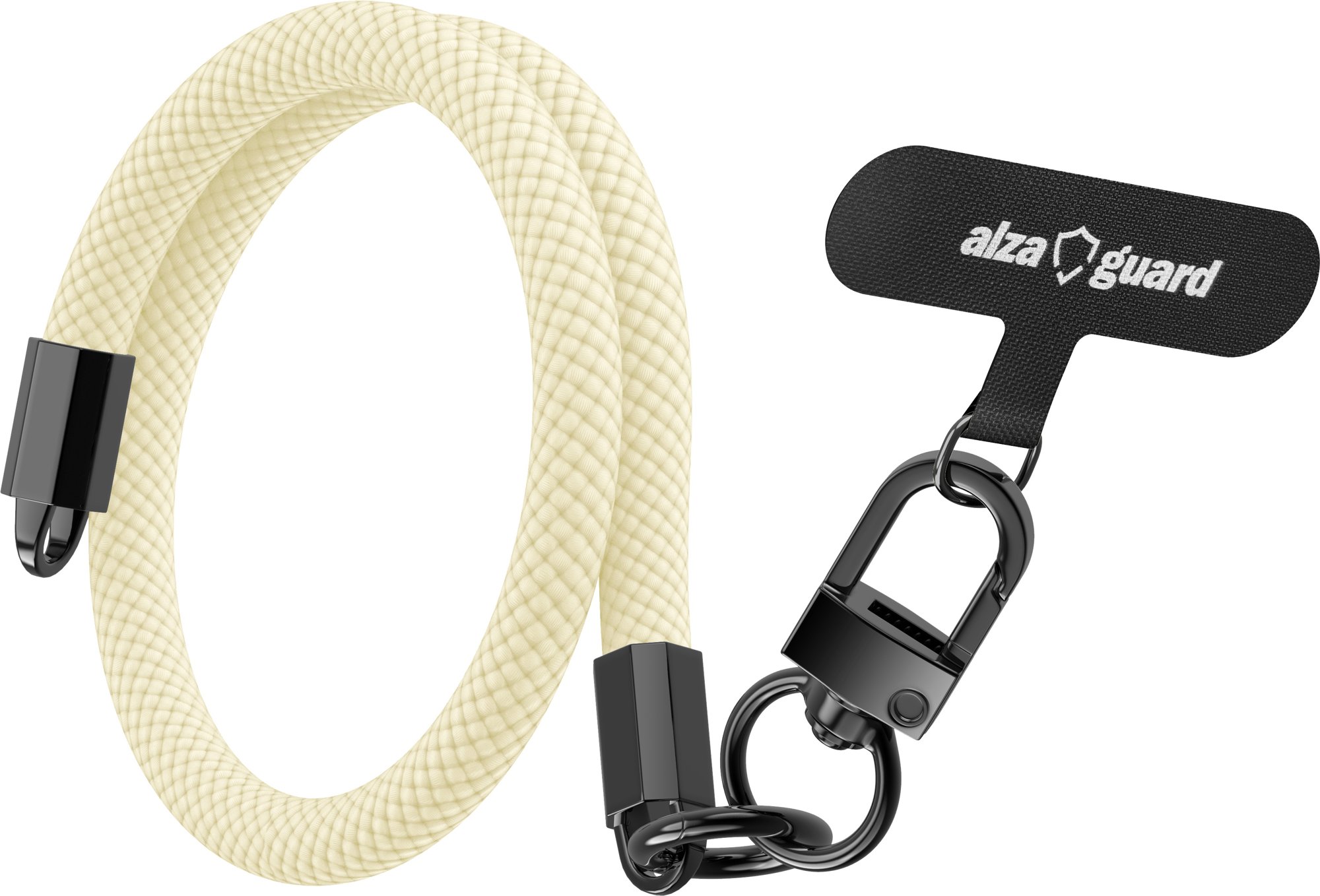 AlzaGuard Universal Lanyard Essential Short – béžová
