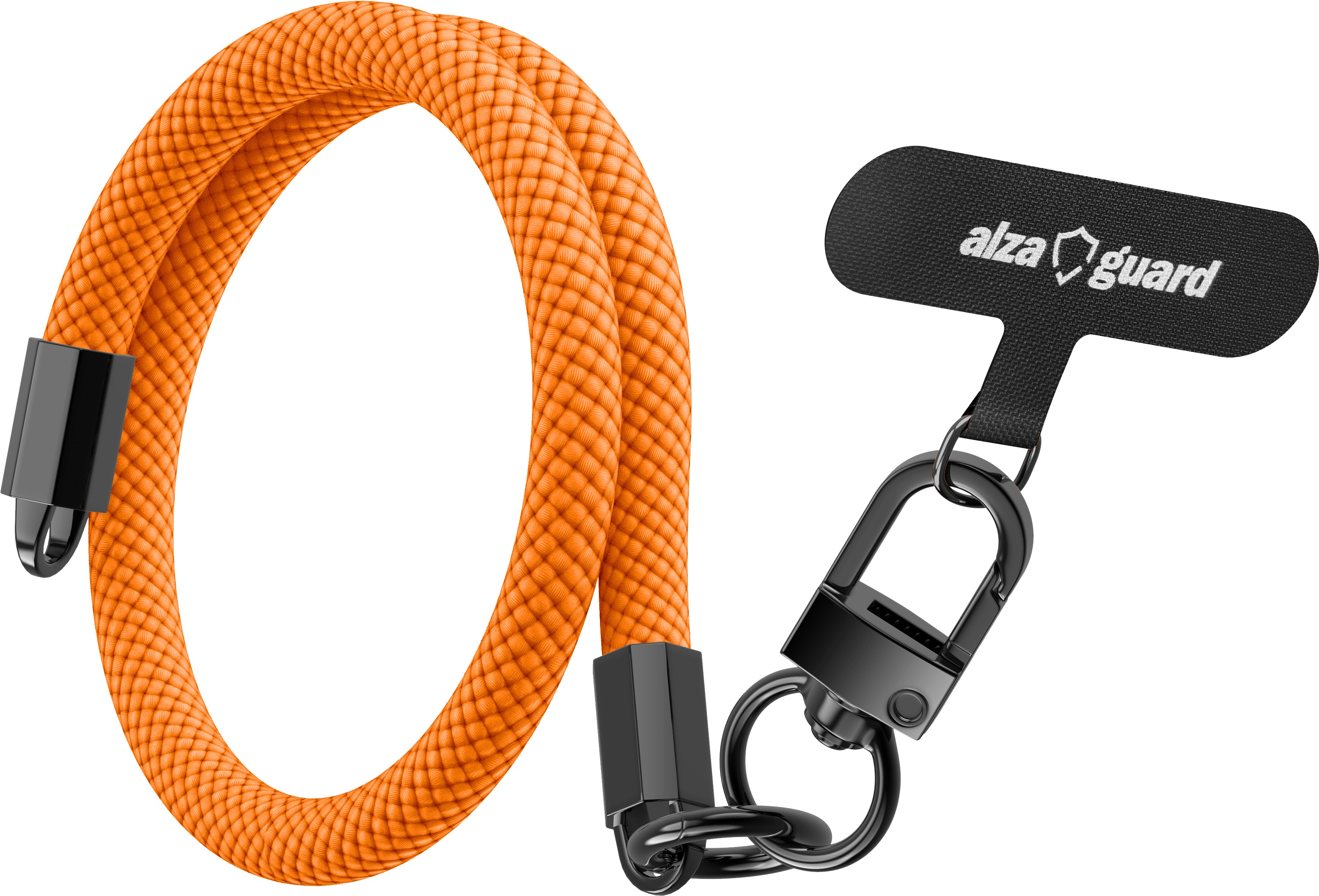 AlzaGuard Universal Lanyard Essential Short – oranžová